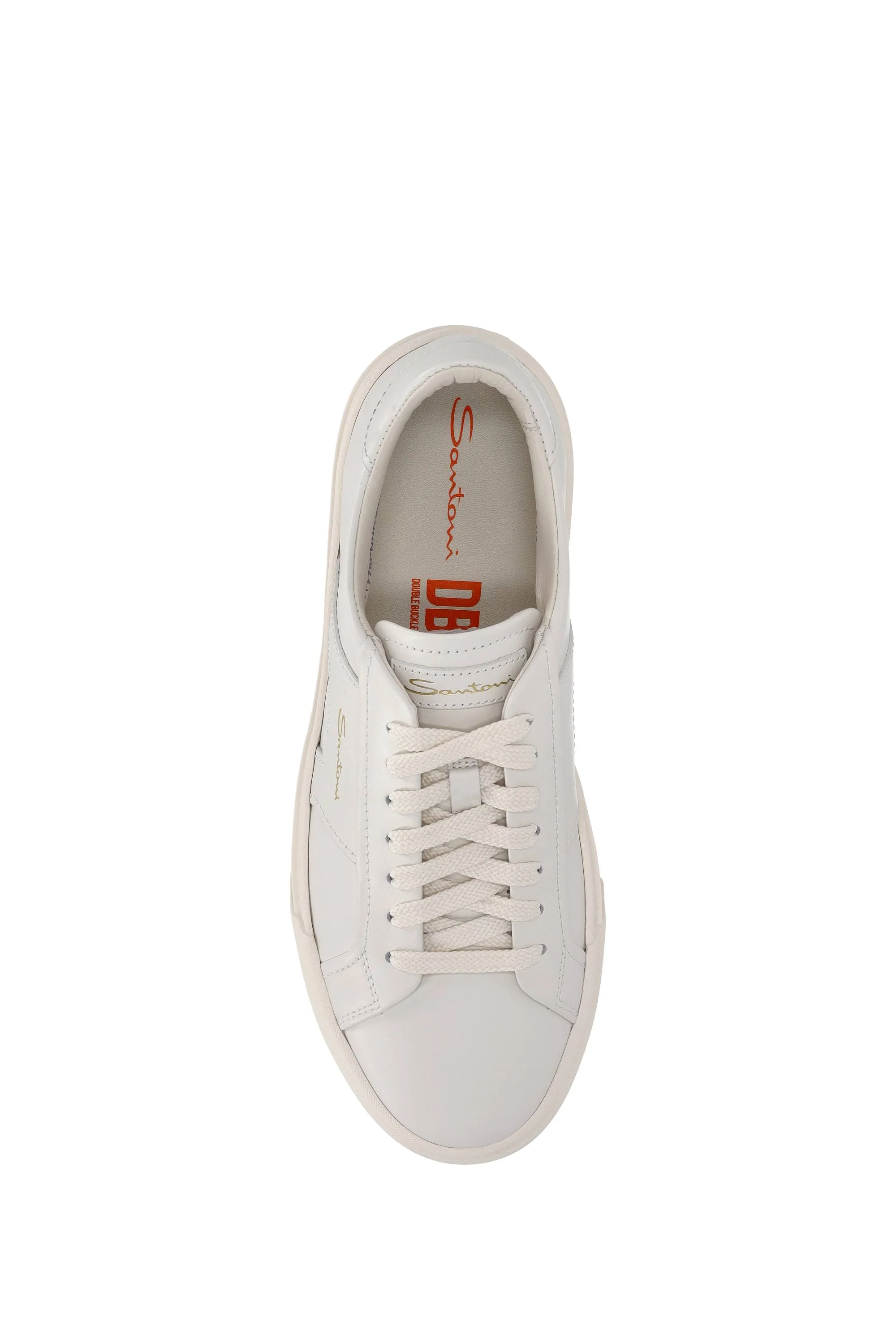 Santoni Double Buckle Leather Sneakers - Men’s Sporty Elegance - Image 6