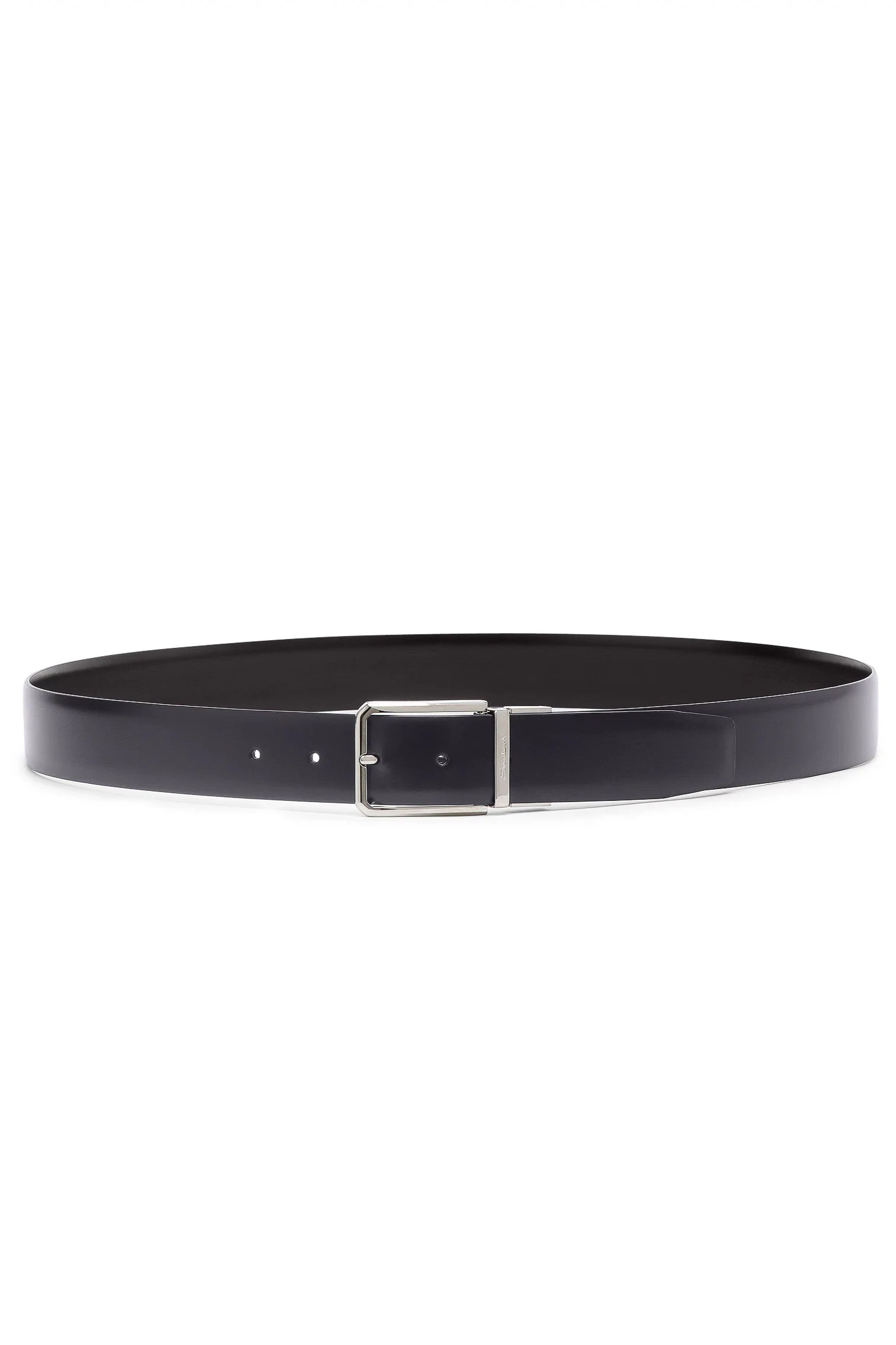 Santoni Elegant Leather Belt for Men - Image 2
