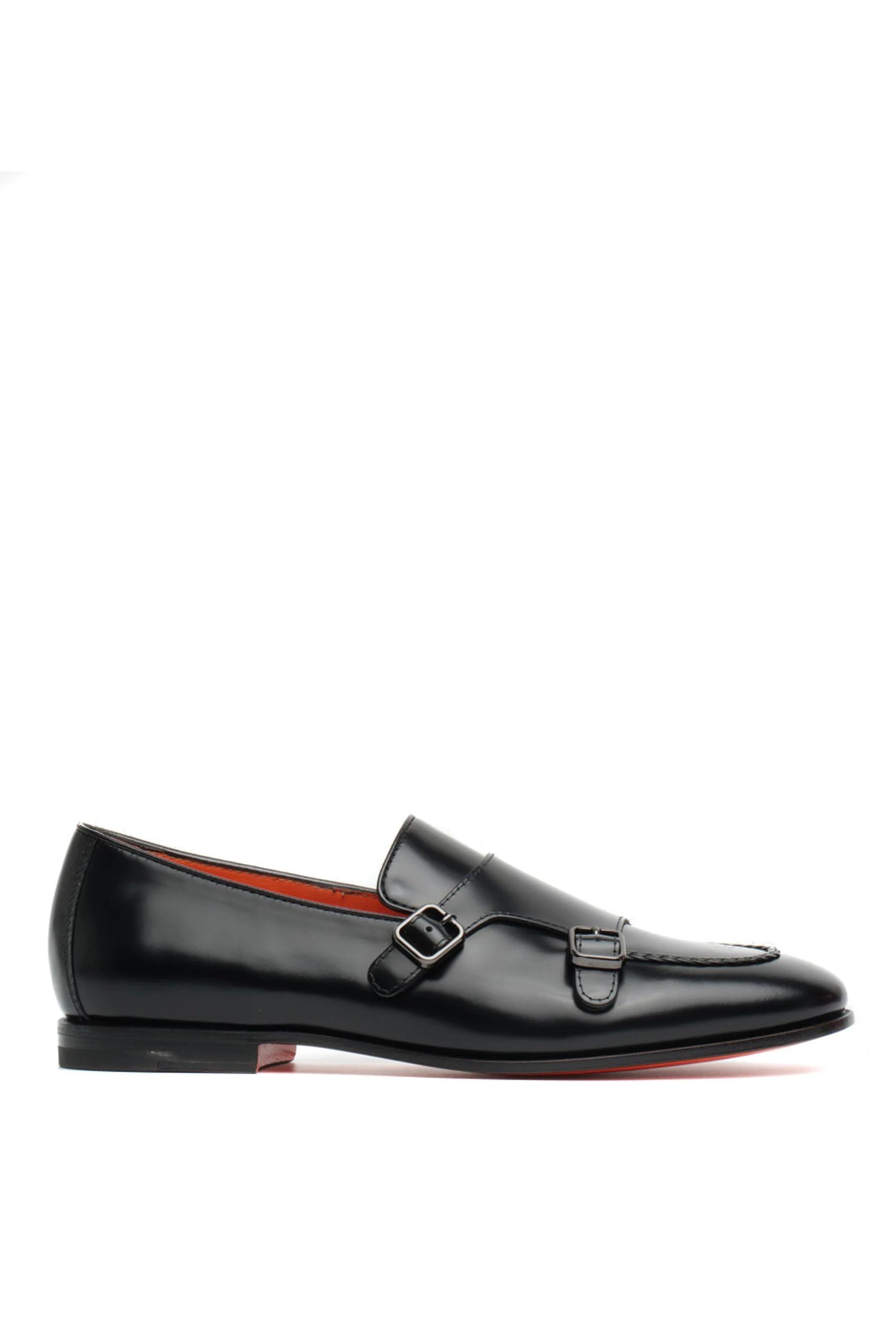 Santoni Elegant Leather Flat Shoes for Men