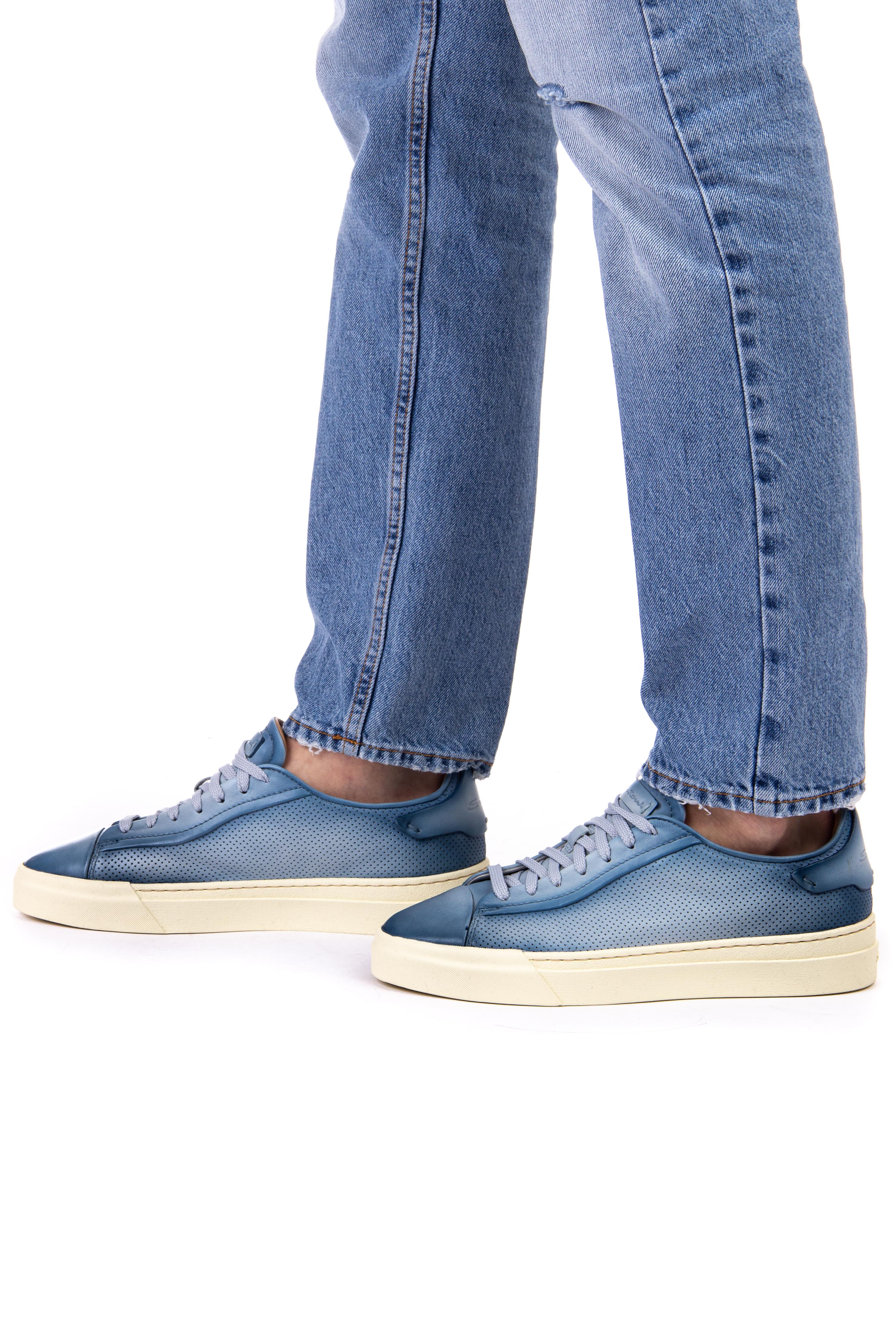 Santoni Lightweight Sport Sneakers with Perforated Design - Image 2