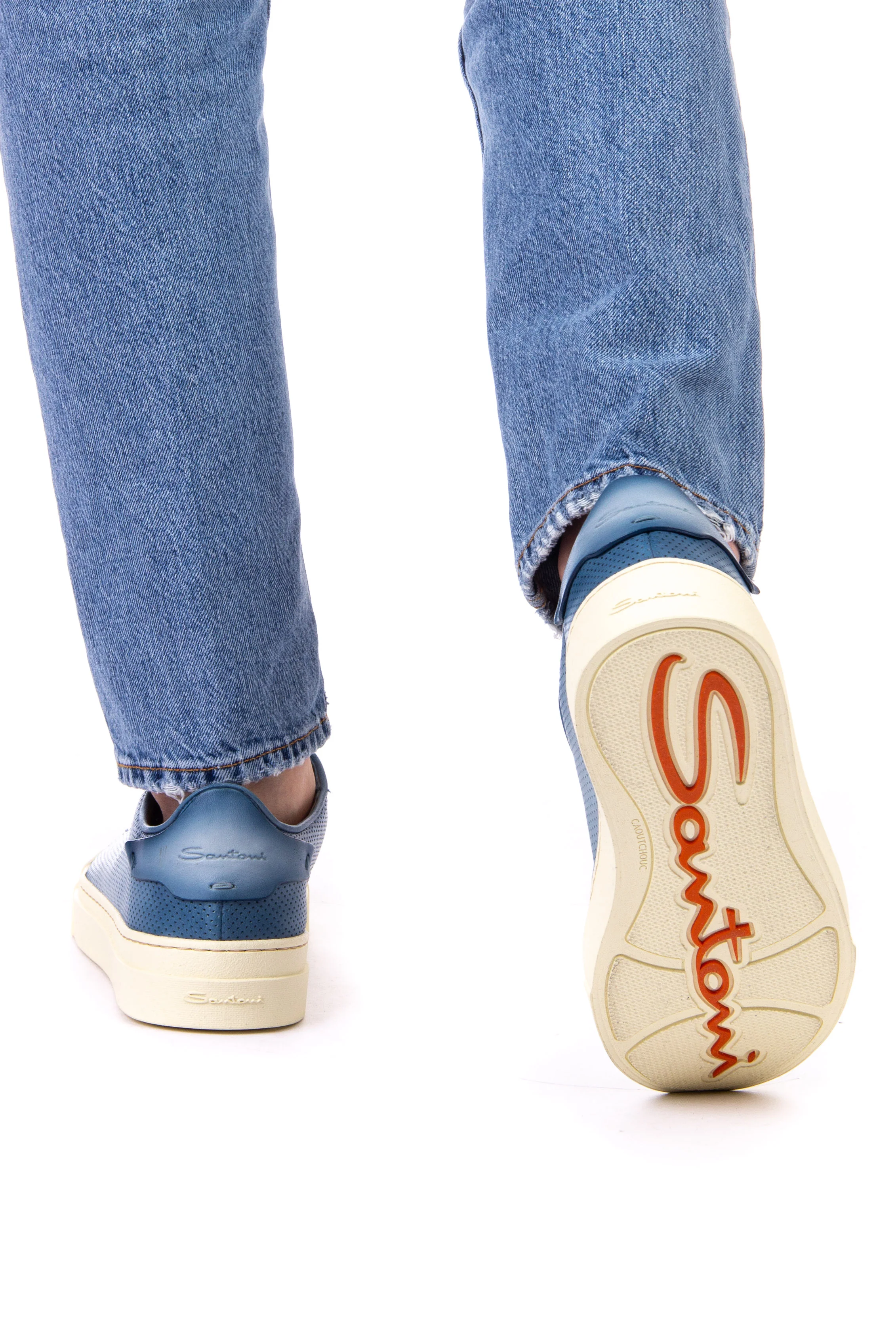 Santoni Lightweight Sport Sneakers with Perforated Design - Image 3