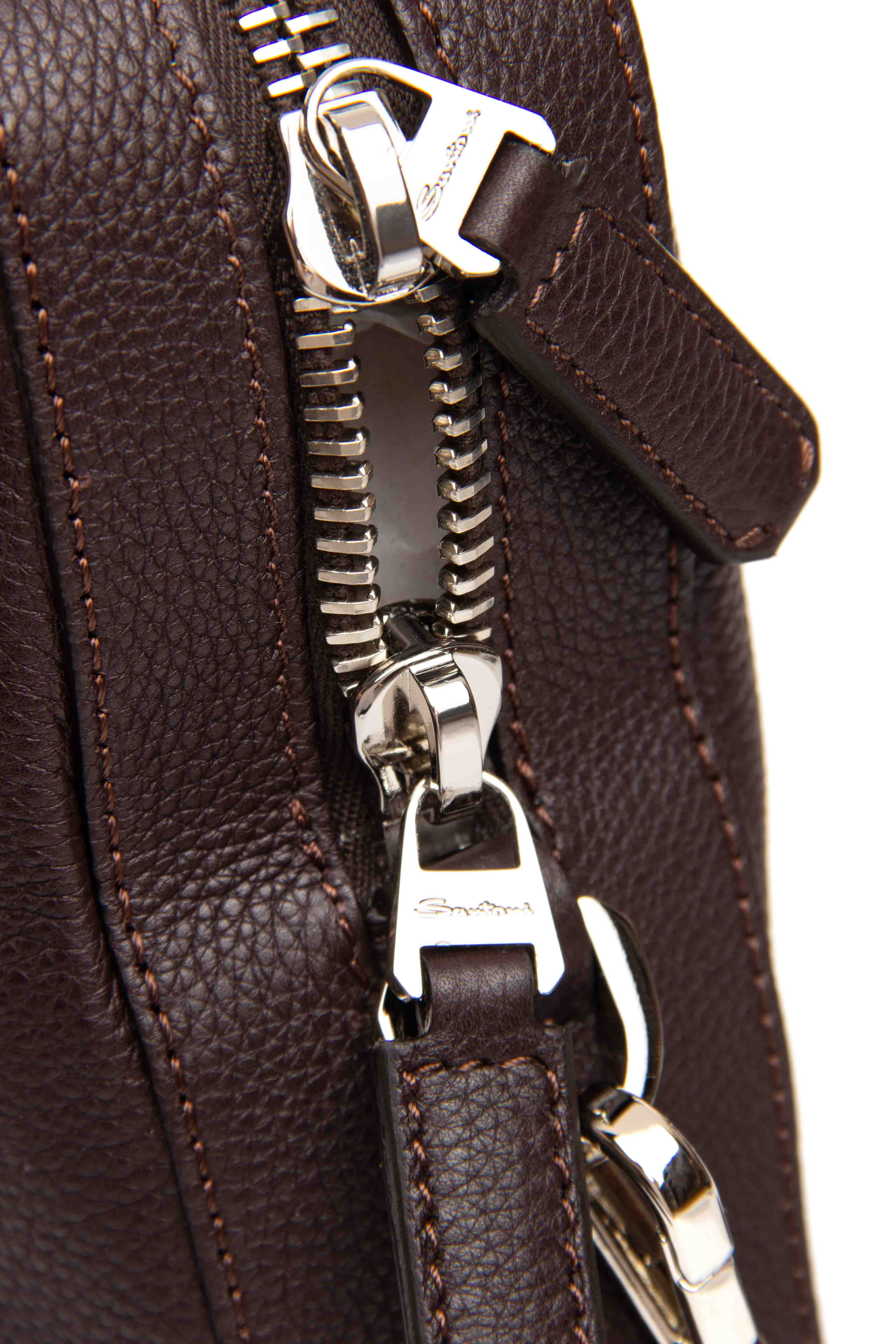 Santoni Men's Classic Mini Bag - Image 6