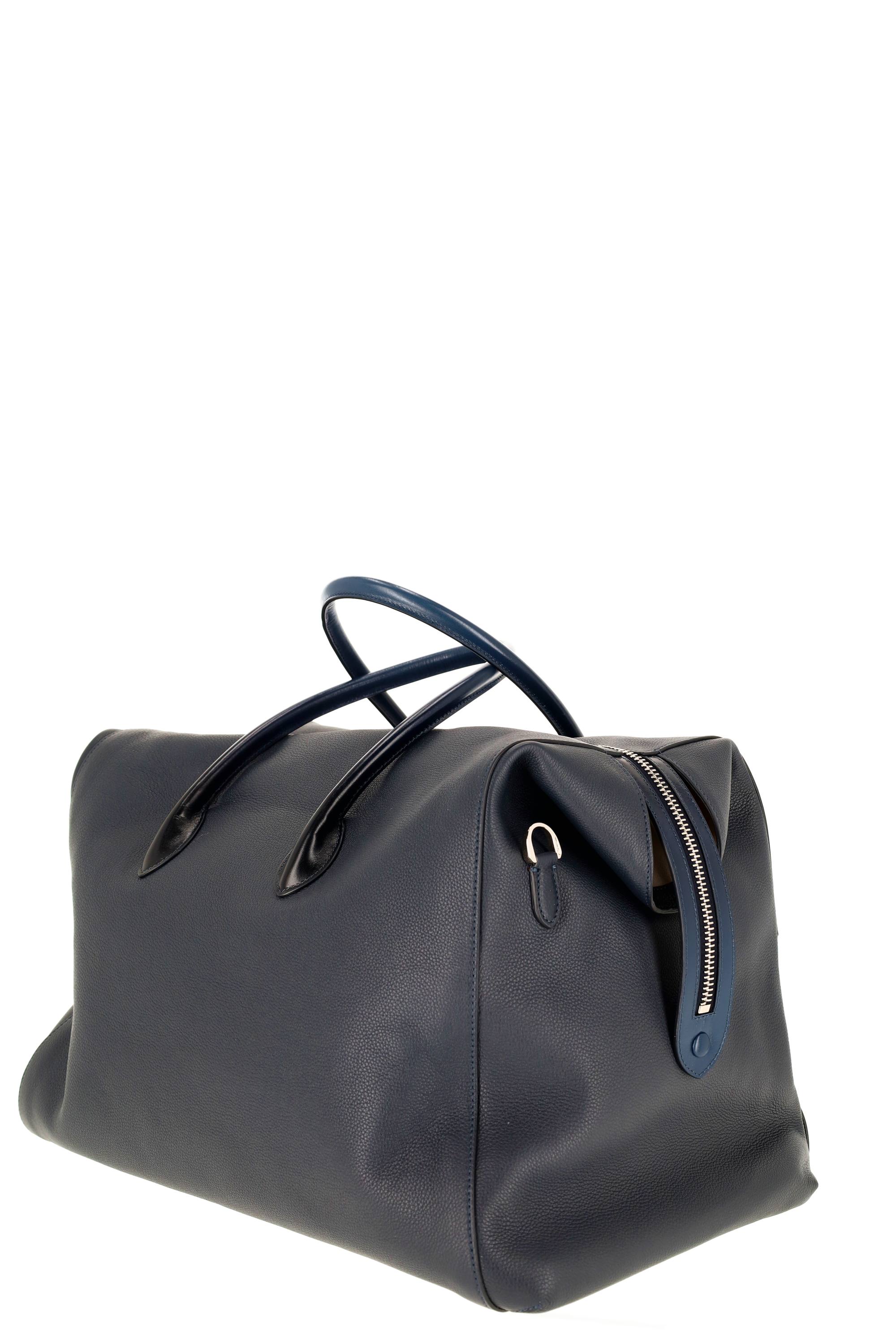 Santoni Mini Leather Messenger Bag - Image 7