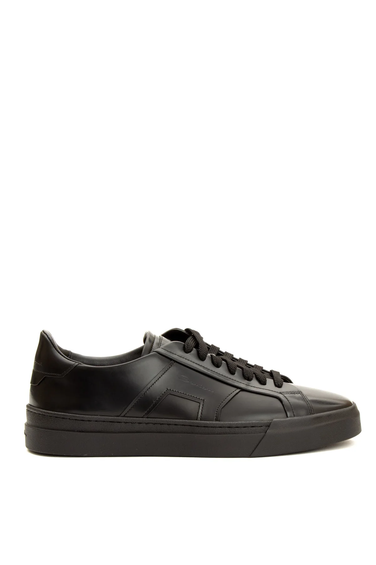 Santoni Timeless Leather Flat Shoes for Men