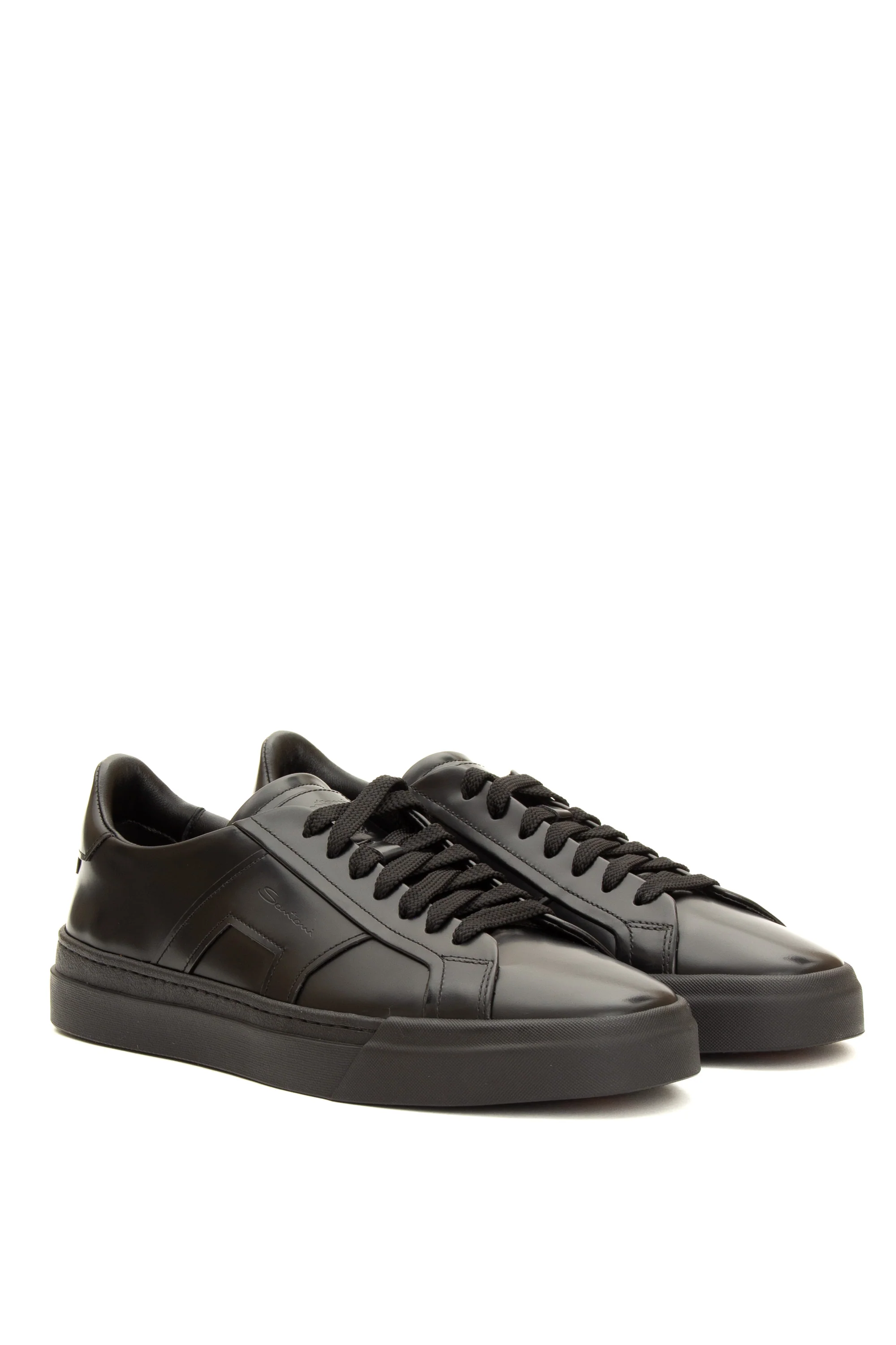 Santoni Timeless Leather Flat Shoes for Men - Image 3
