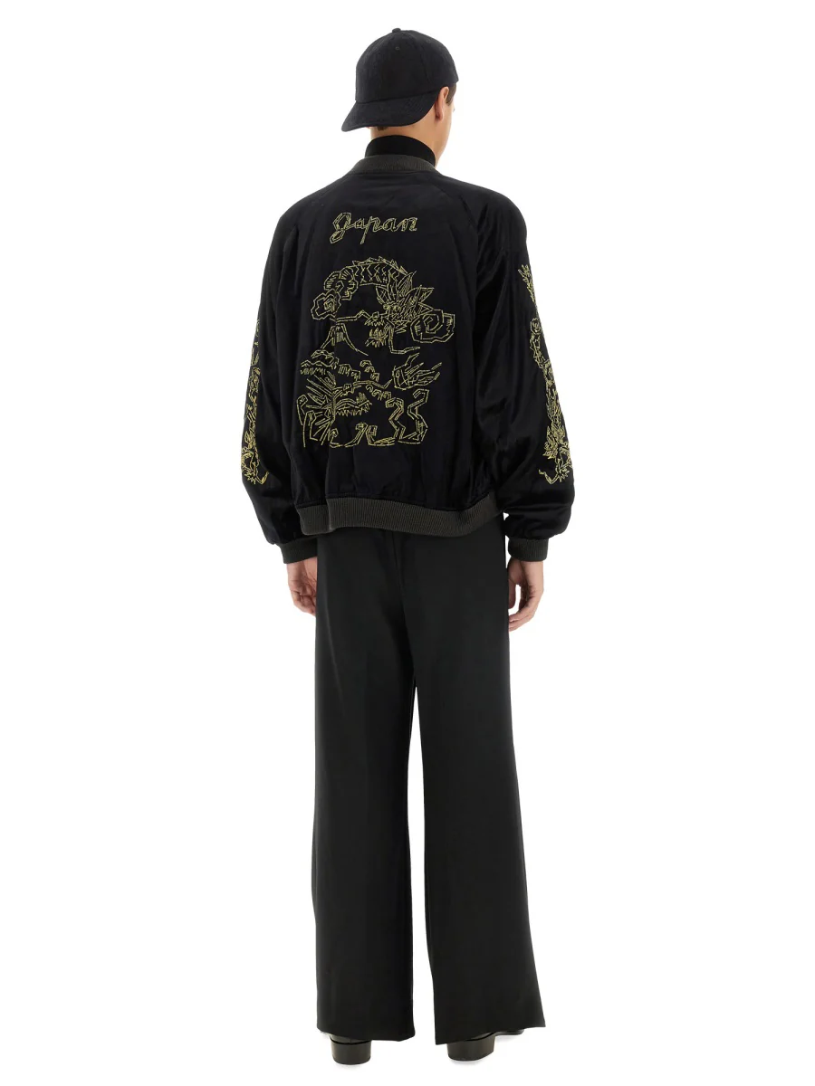 SASQUATCHFABRIX Dragon-embroidered Bomber Jacket - Image 2