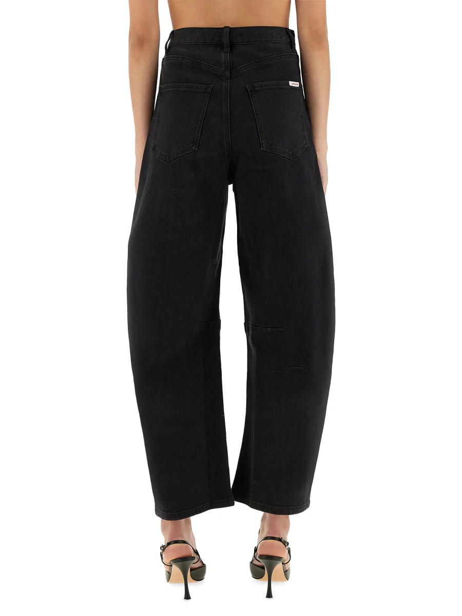 SELF-PORTRAIT Barrel Leg Jeans - Image 3