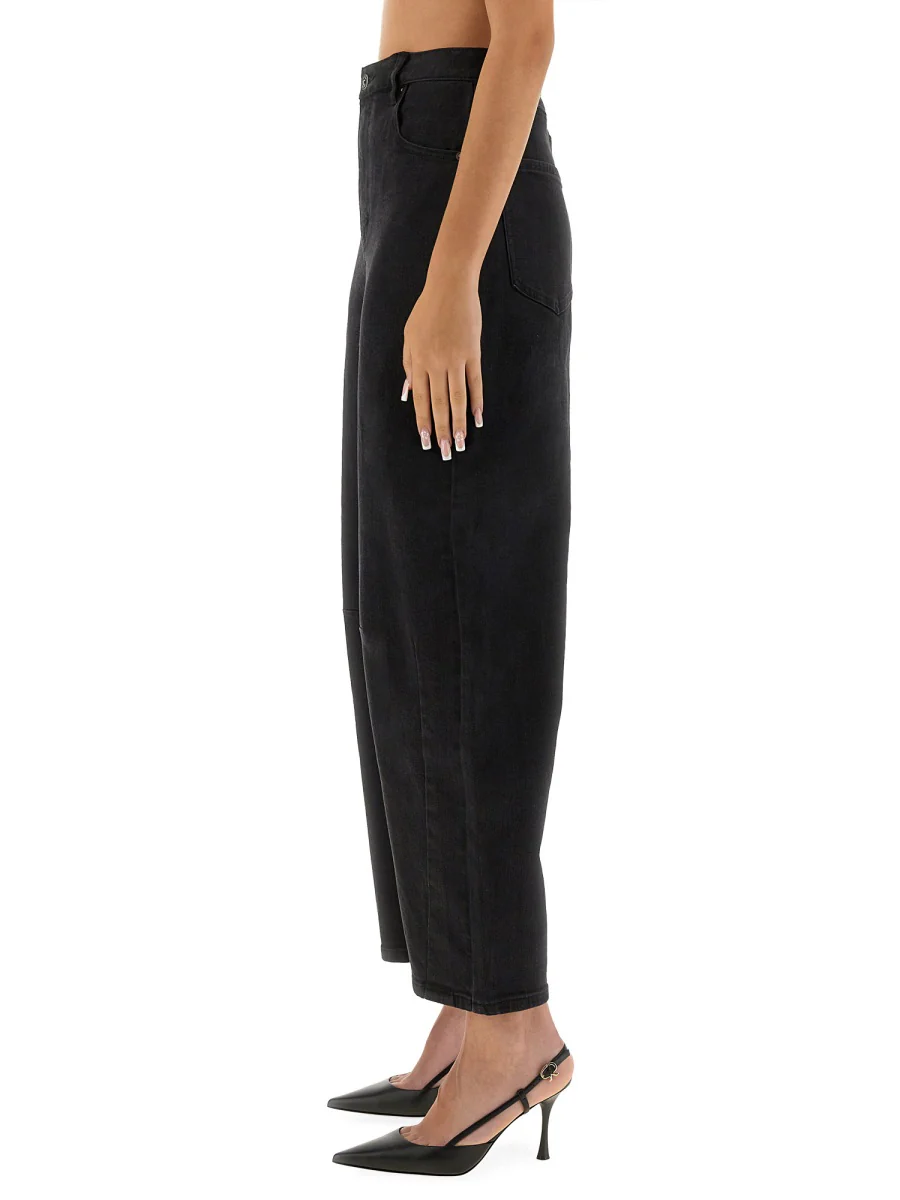 SELF-PORTRAIT Barrel Leg Jeans - Image 4
