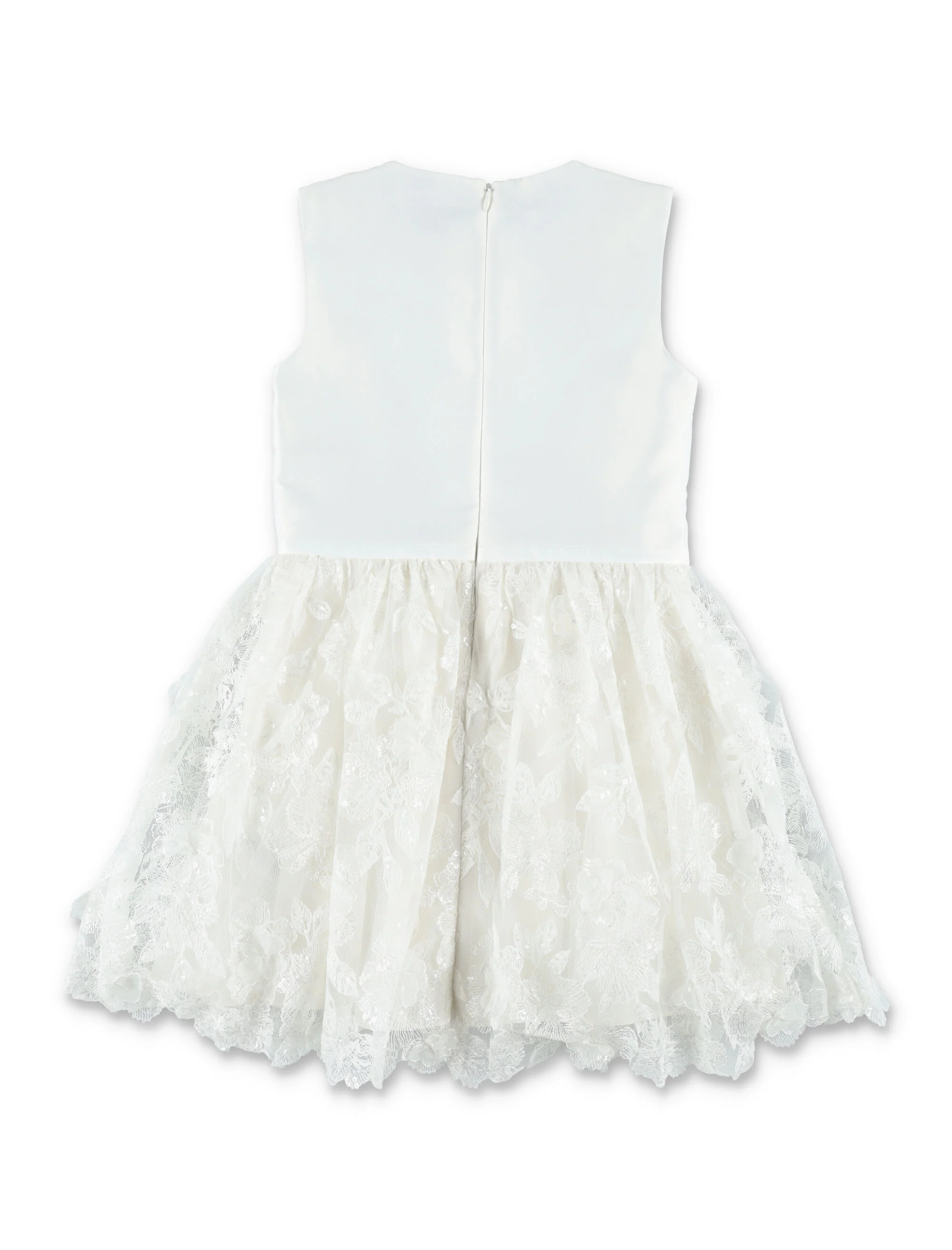 Self-portrait Charming Mini Dress with Embellished Tulle Skirt for Girls - Image 3
