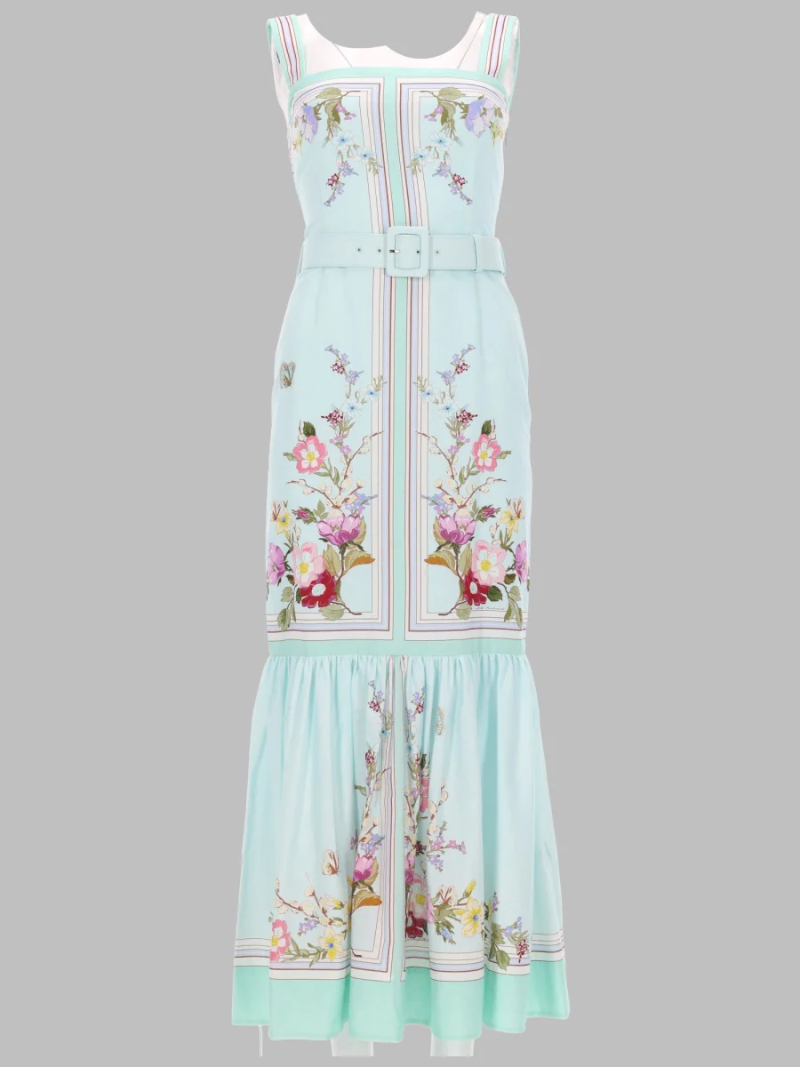 Self-portrait Chic Linen Cotton Dress for Women