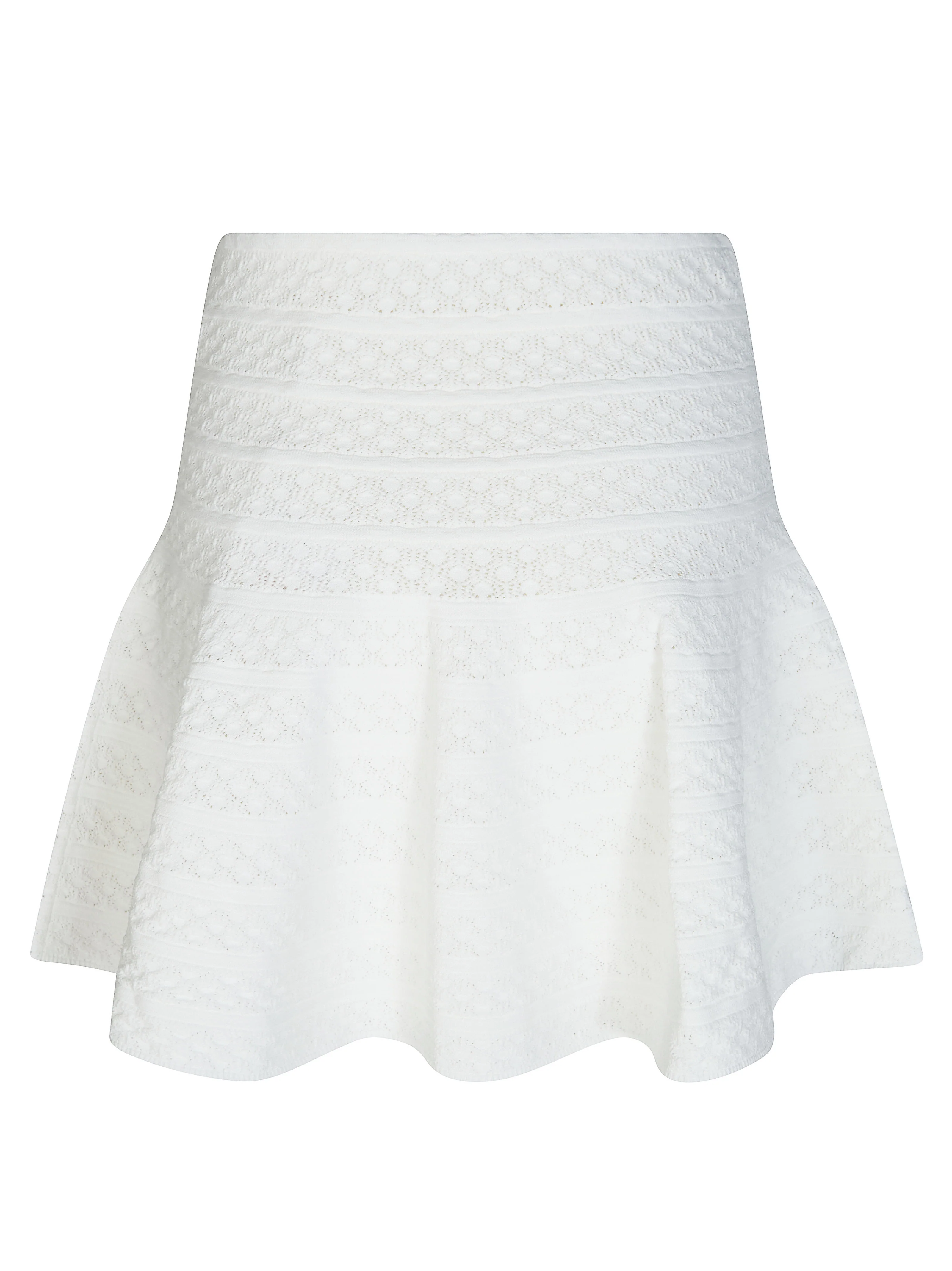 Self-portrait Chic Pointelle Knit Mini Skirt - Image 3