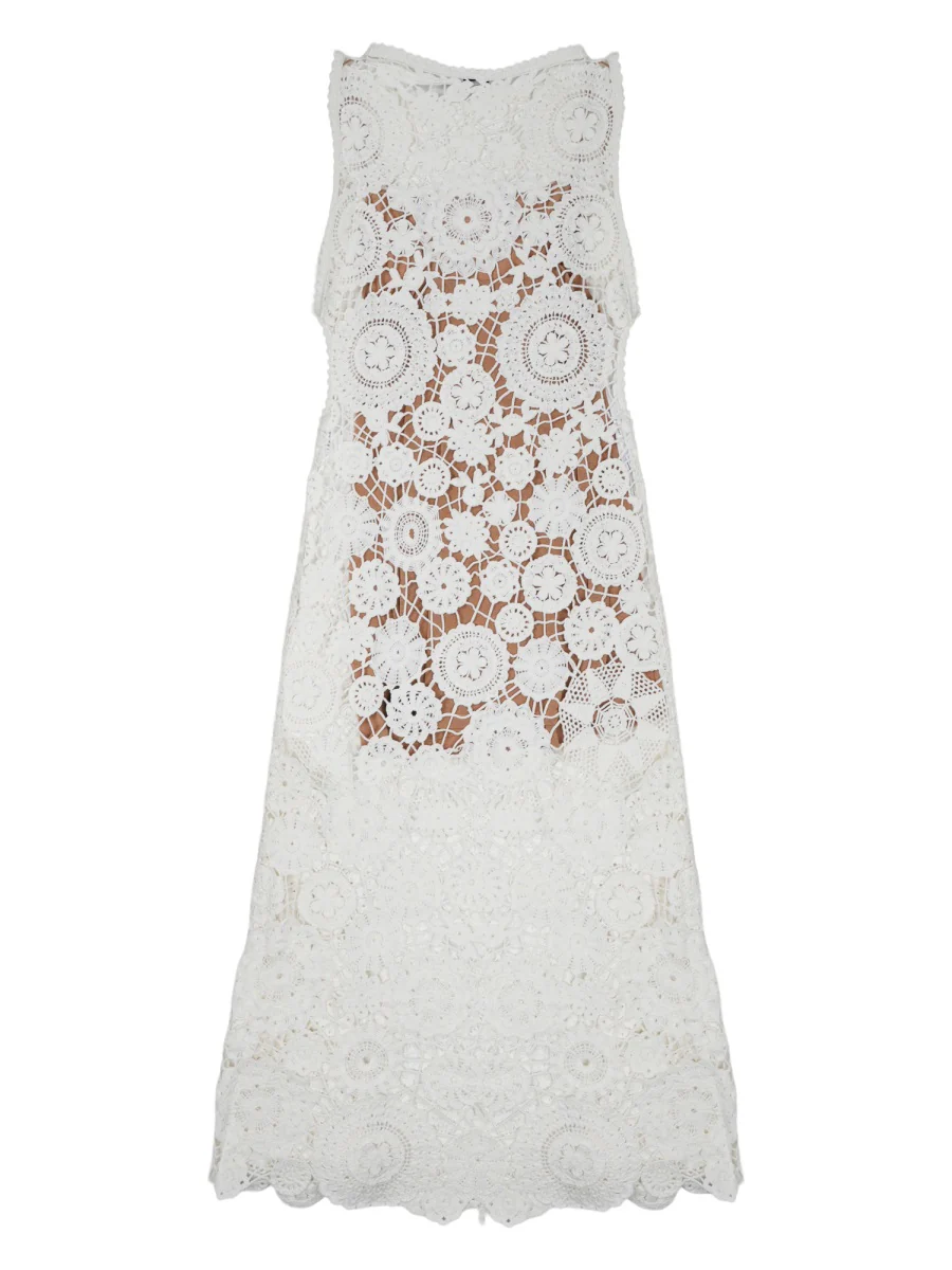 Self-portrait Cotton Mini Dress for Modern Women - Image 2