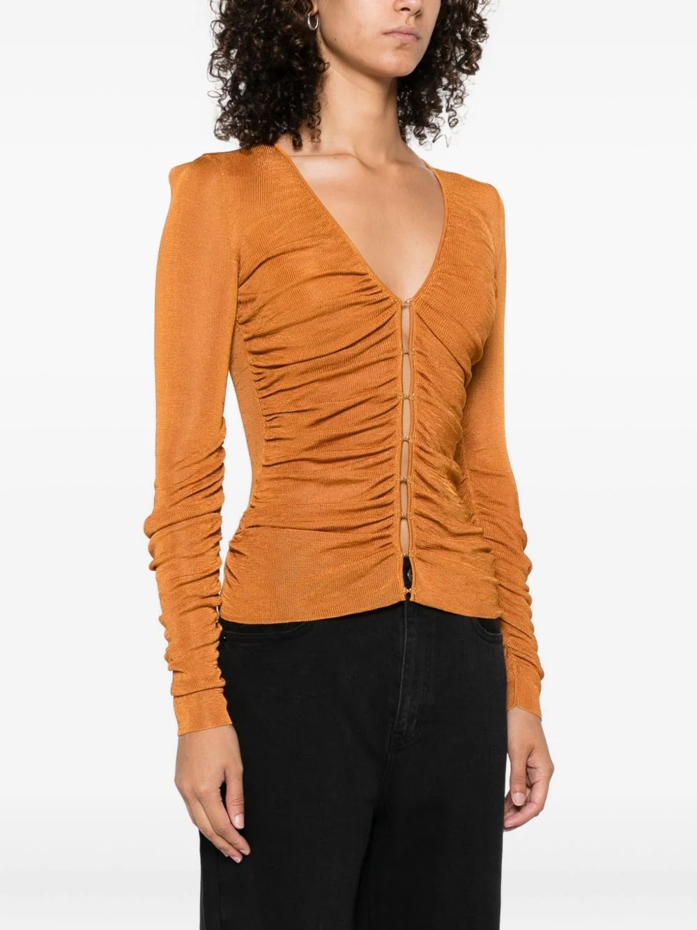 SELF-PORTRAIT Crystal-embellished Crop Top - Image 6