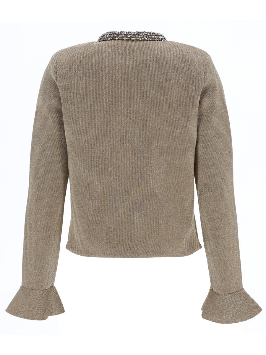 SELF-PORTRAIT Crystal Trim Cardigan - Image 2