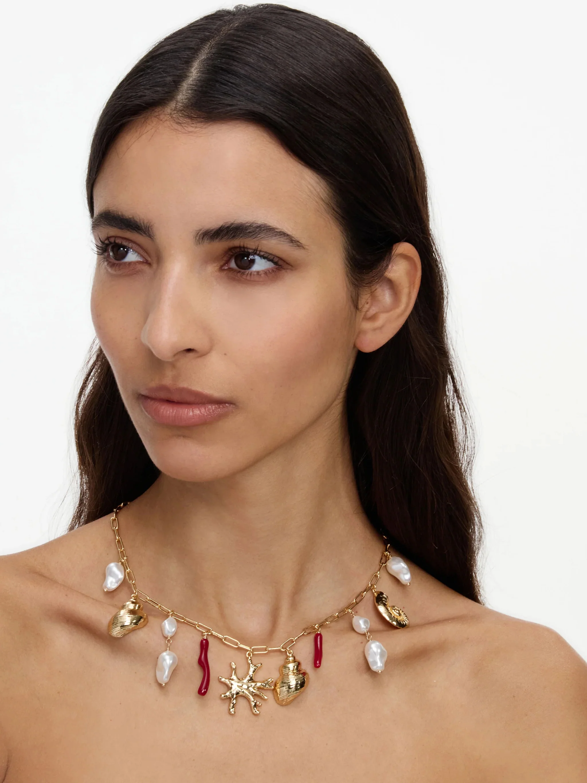 Self-portrait Elegant Mini Gold Brass Charm Bracelet - Image 2
