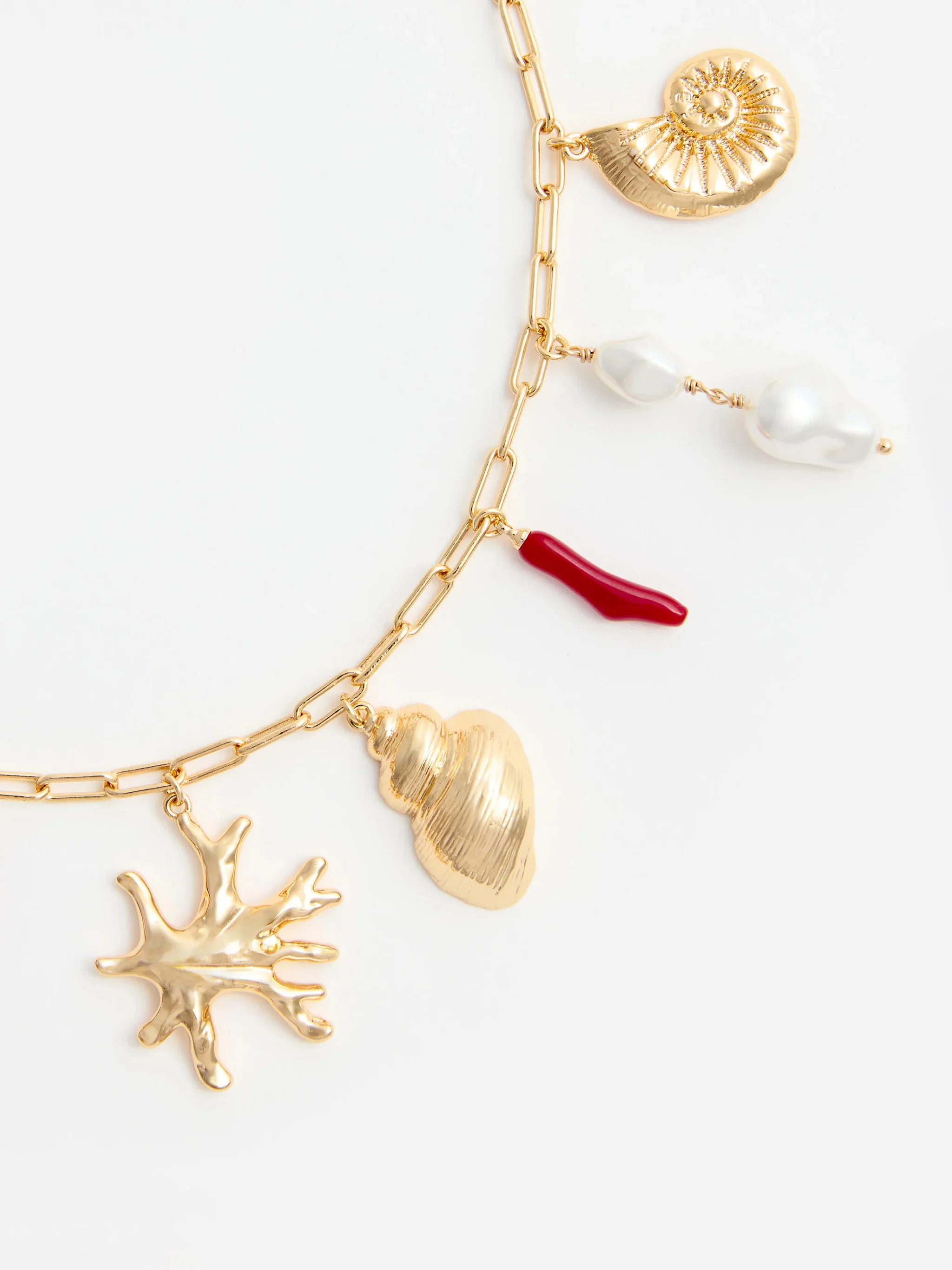 Self-portrait Elegant Mini Gold Brass Charm Bracelet - Image 3
