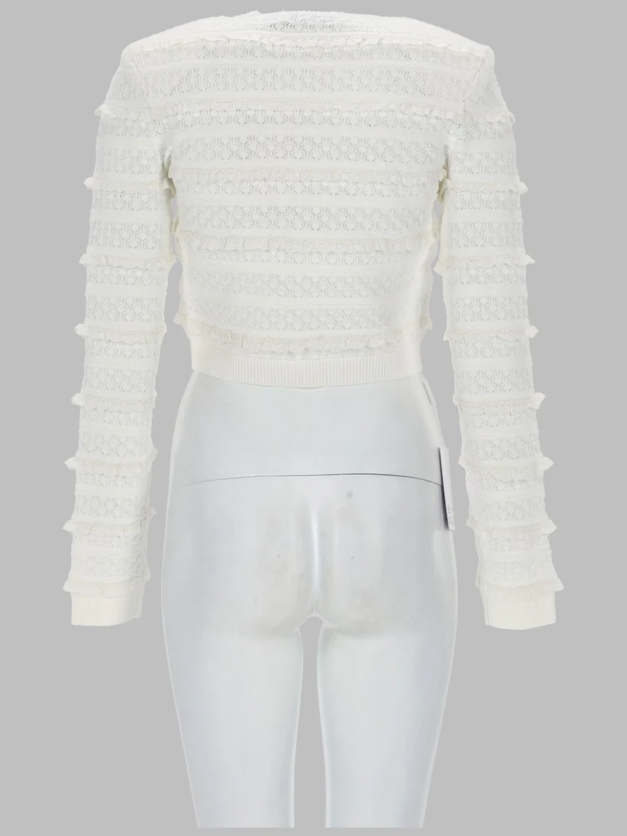 Self-portrait Elegant Viscose Blend Sweater - Image 2