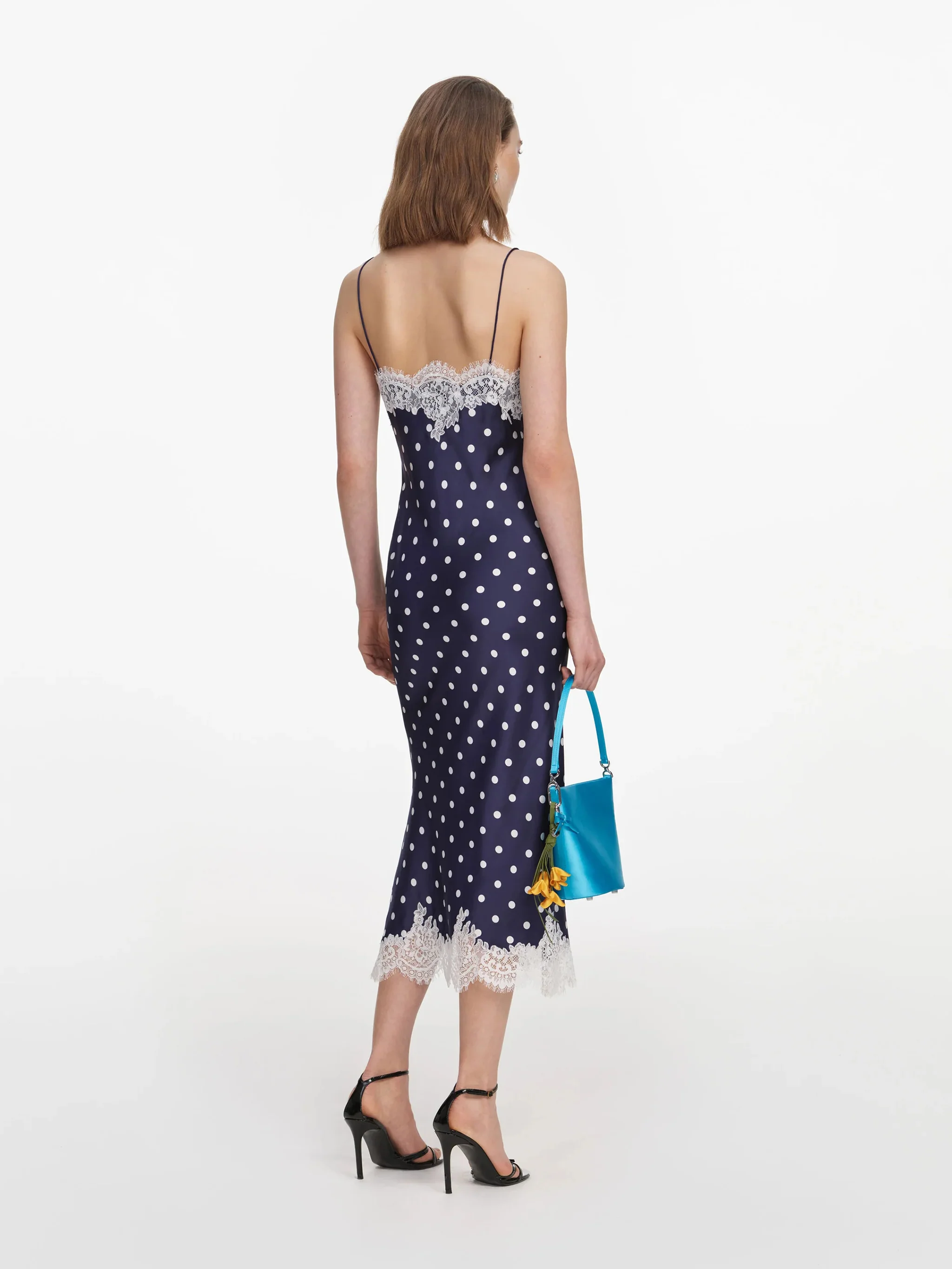 Self-portrait Feminine Mini Dress with Front Button Closure and Delicate Straps (Size UK 6) - Image 3
