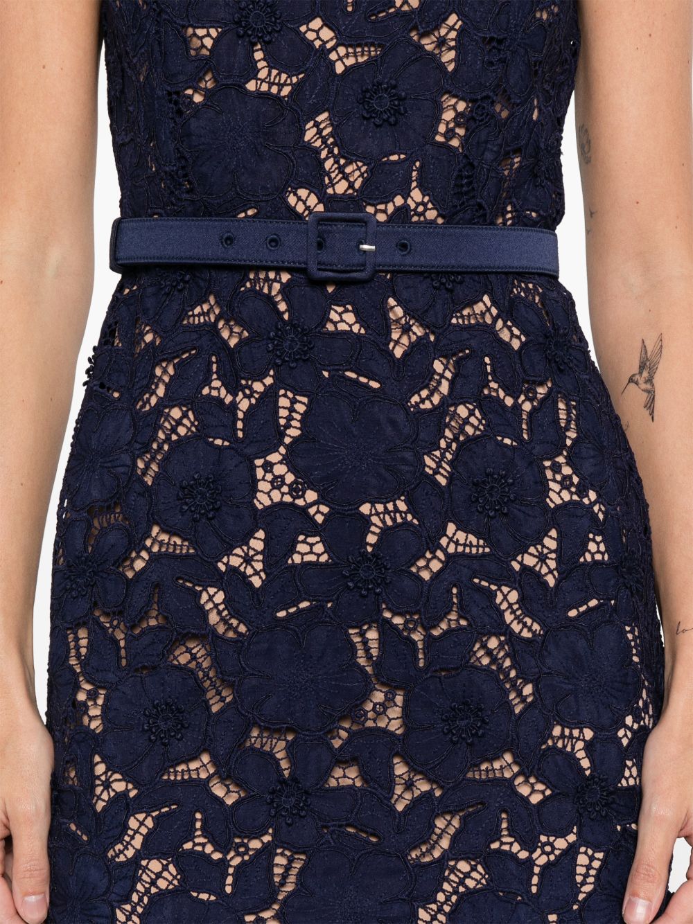SELF-PORTRAIT Guipure Lace Midi Dress - Image 5