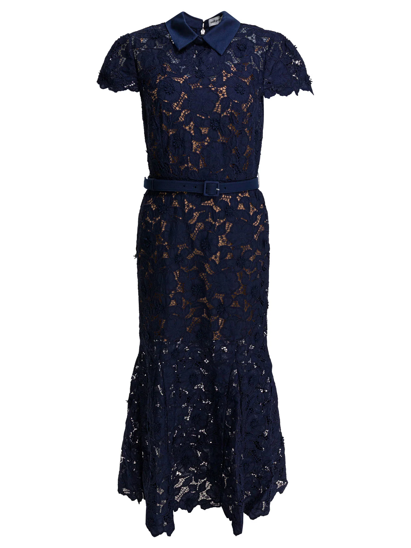 SELF-PORTRAIT Guipure Lace Midi Dress - Image 6