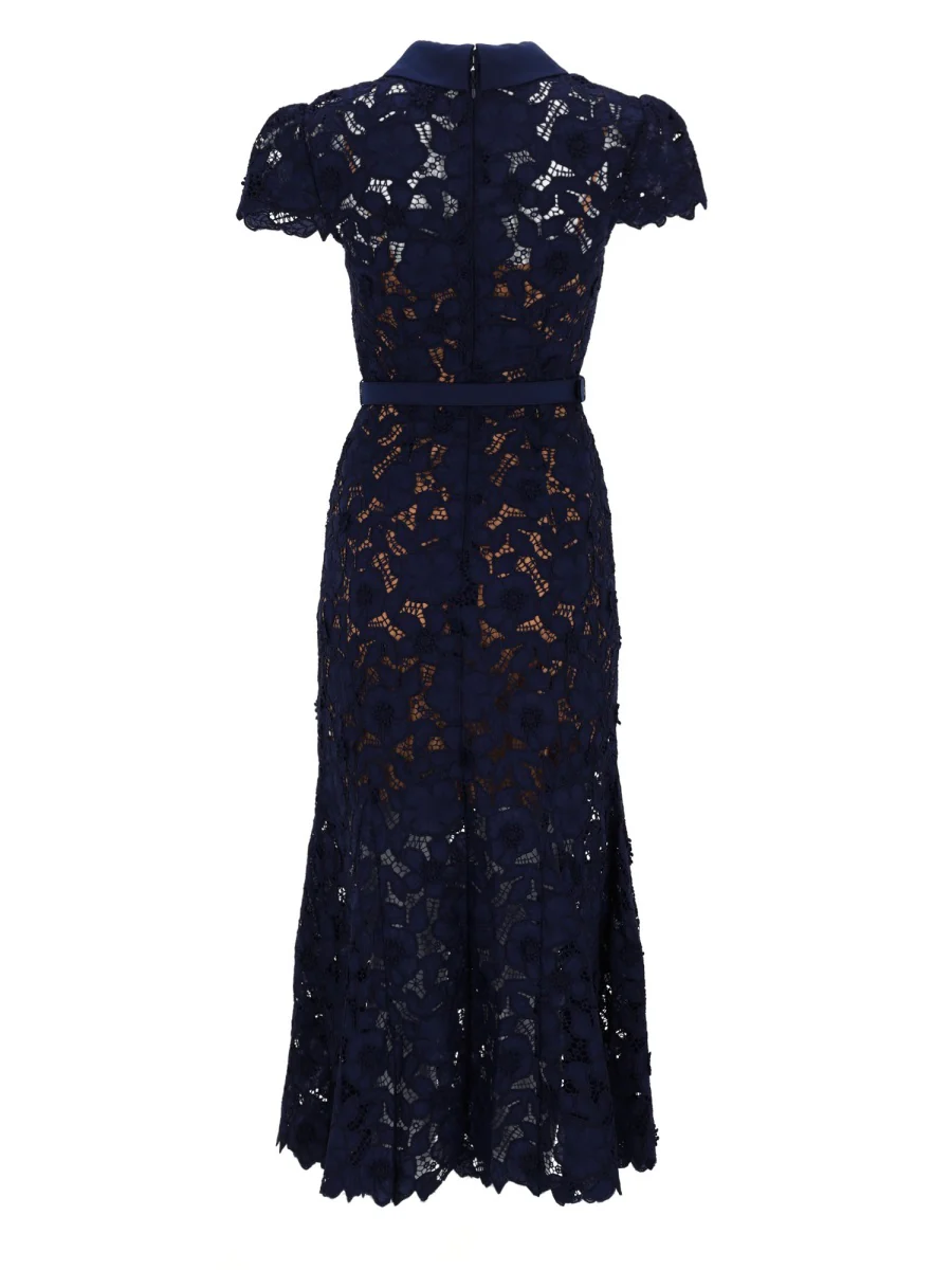 SELF-PORTRAIT Guipure Lace Midi Dress - Image 2