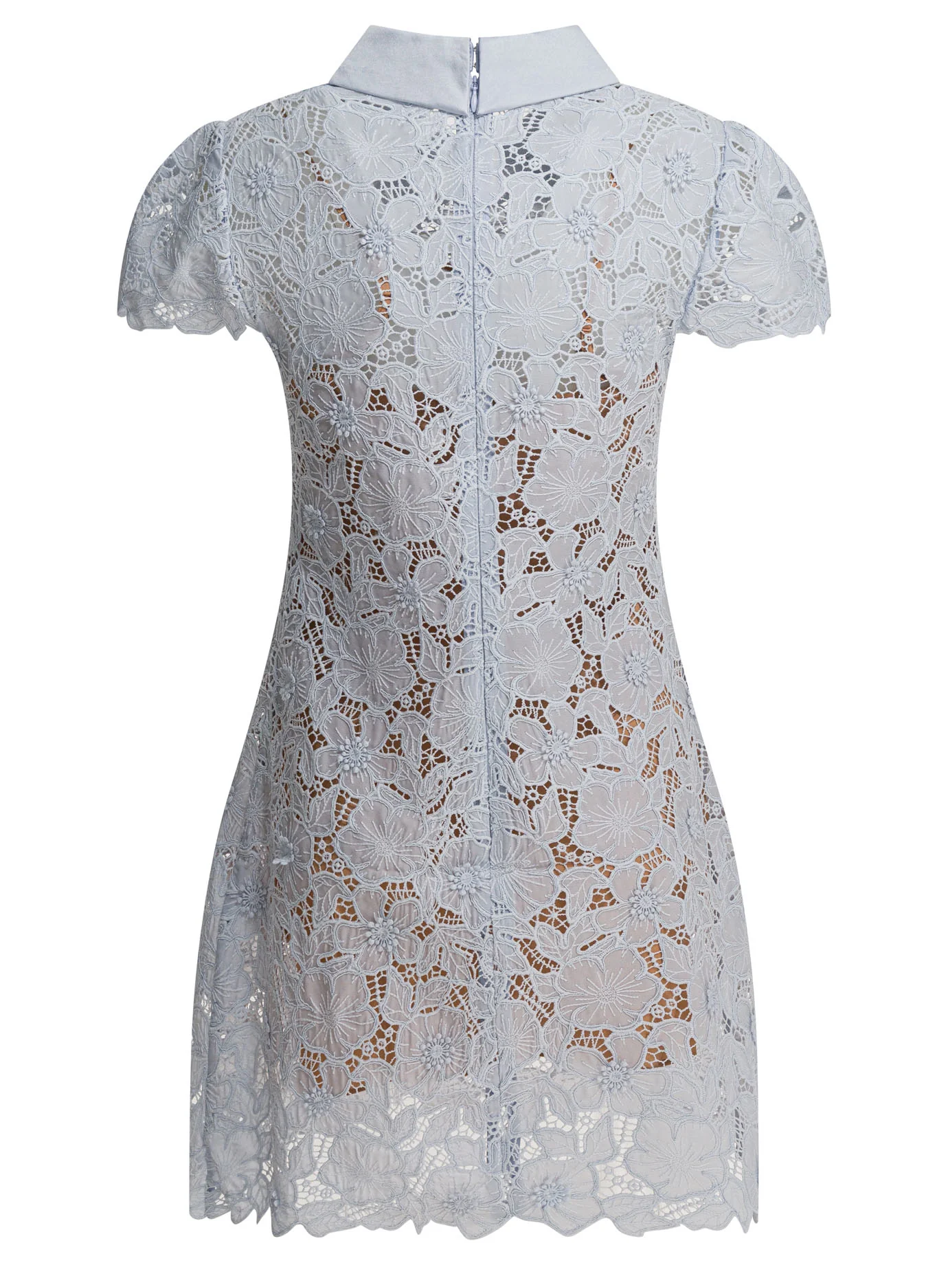 SELF-PORTRAIT Guipure Lace Mini Dress - Image 4