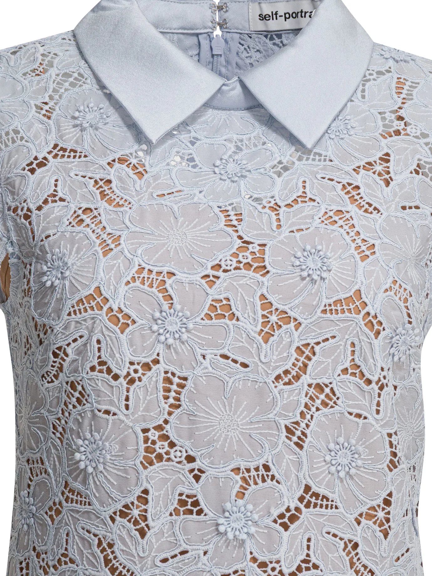 SELF-PORTRAIT Guipure Lace Mini Dress - Image 5