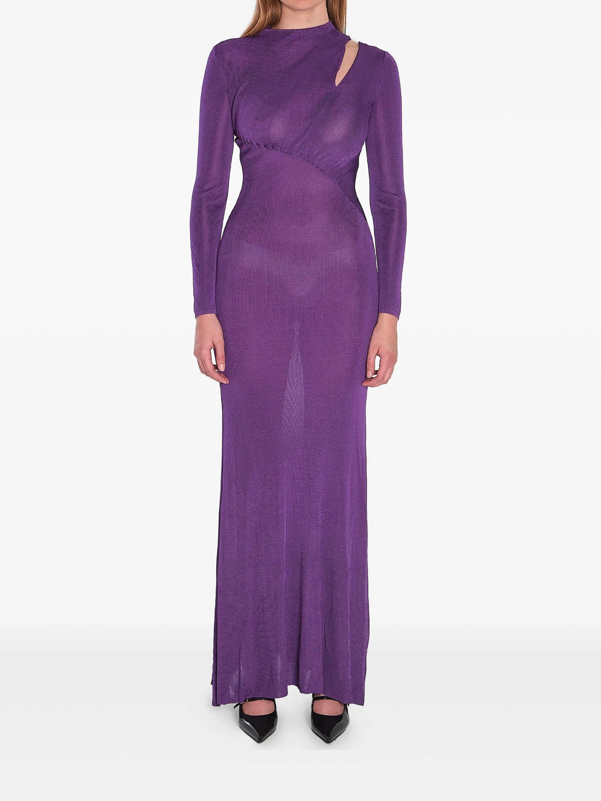 Self-portrait High Neck Long Dress - Size S