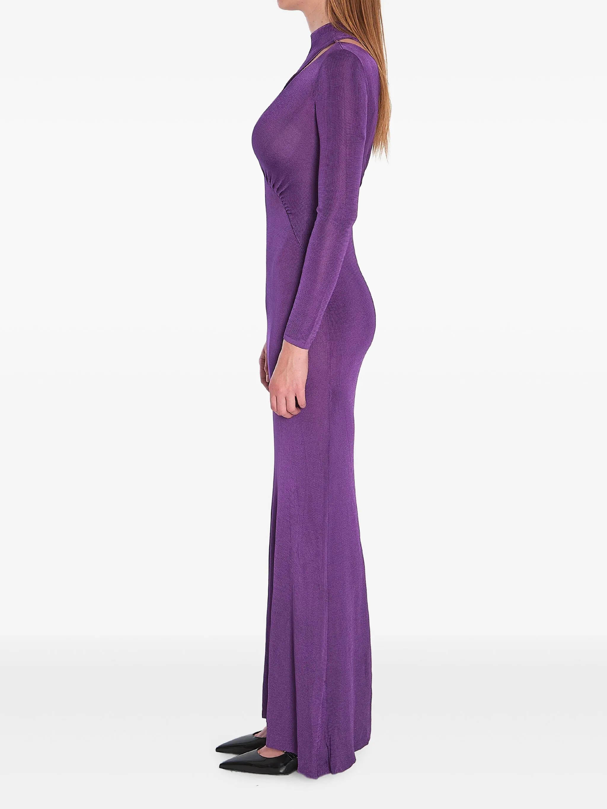 Self-portrait High Neck Long Dress - Size S - Image 3