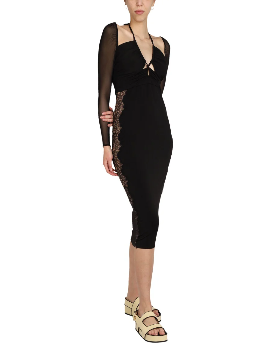 SELF-PORTRAIT Lace Dress V-Neck - Image 2