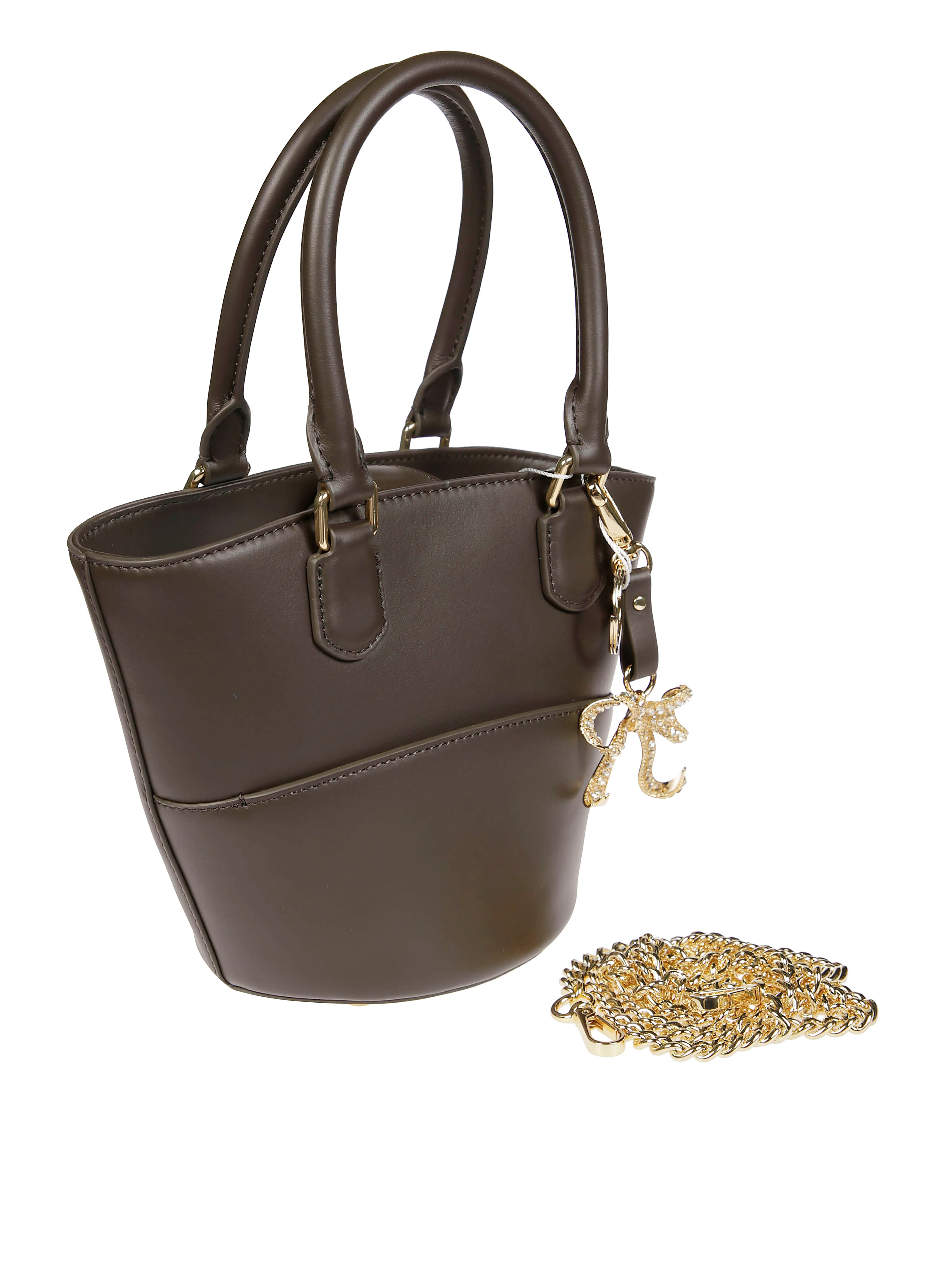 Self-portrait Leather Charm Tote - Image 2