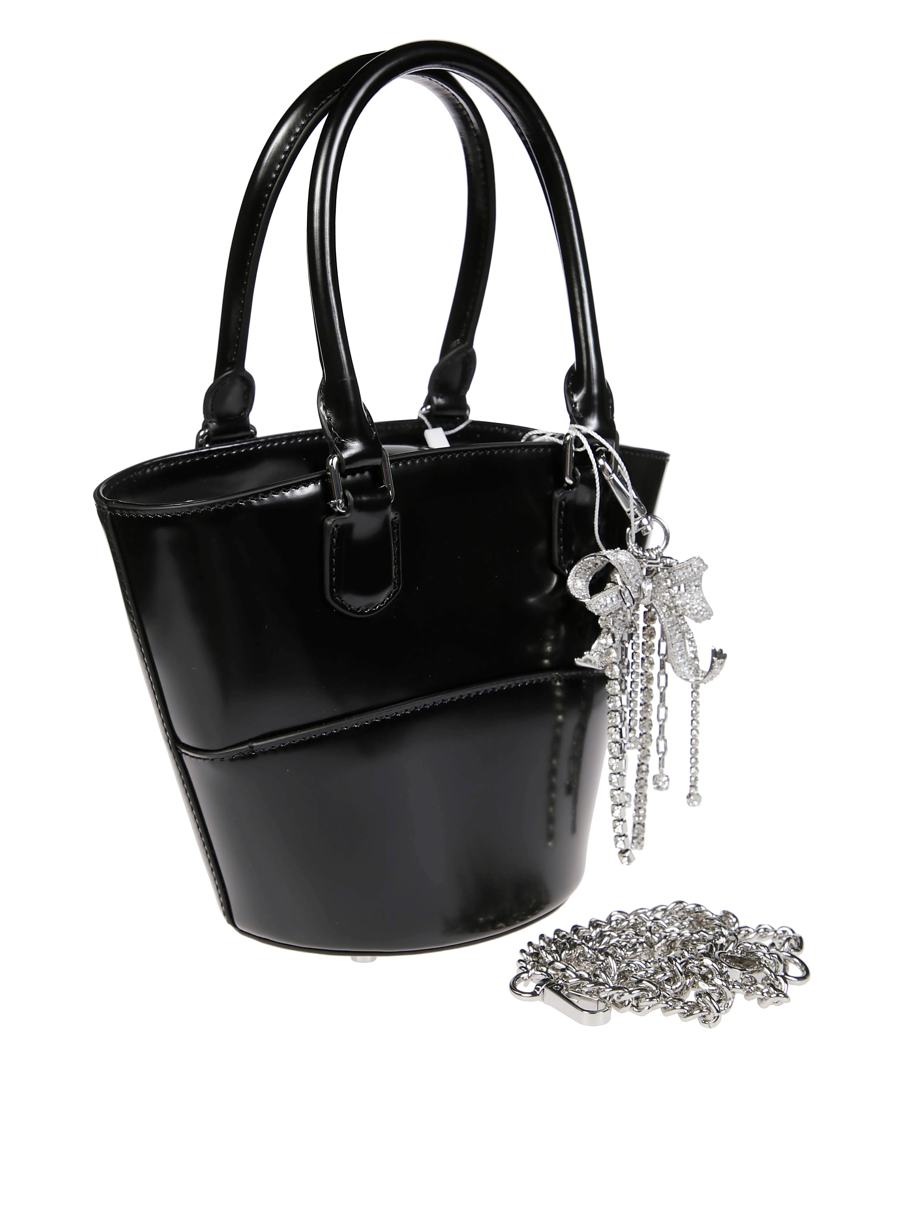 Self-portrait Leather Charm Tote - Image 2