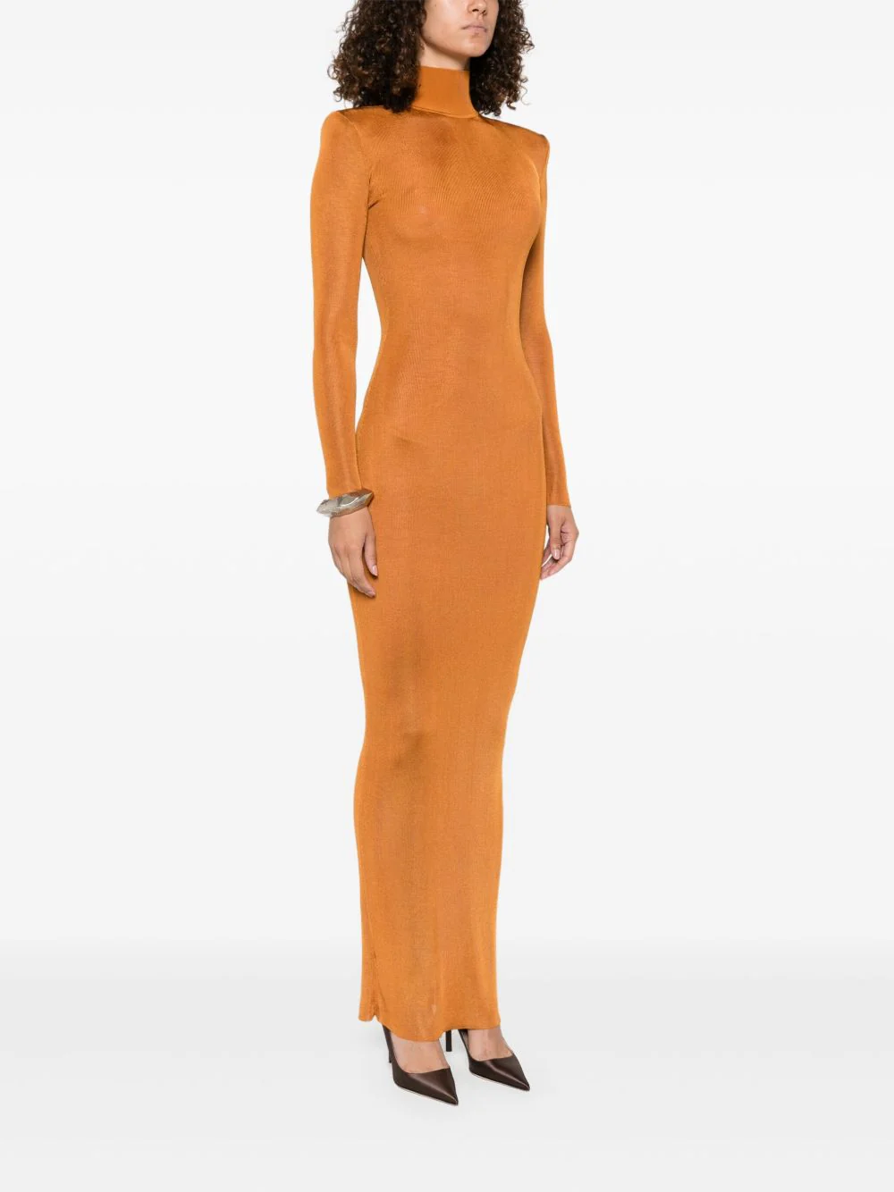 Self-portrait Long Dress with Removable Shoulder Straps - Size S - Image 3