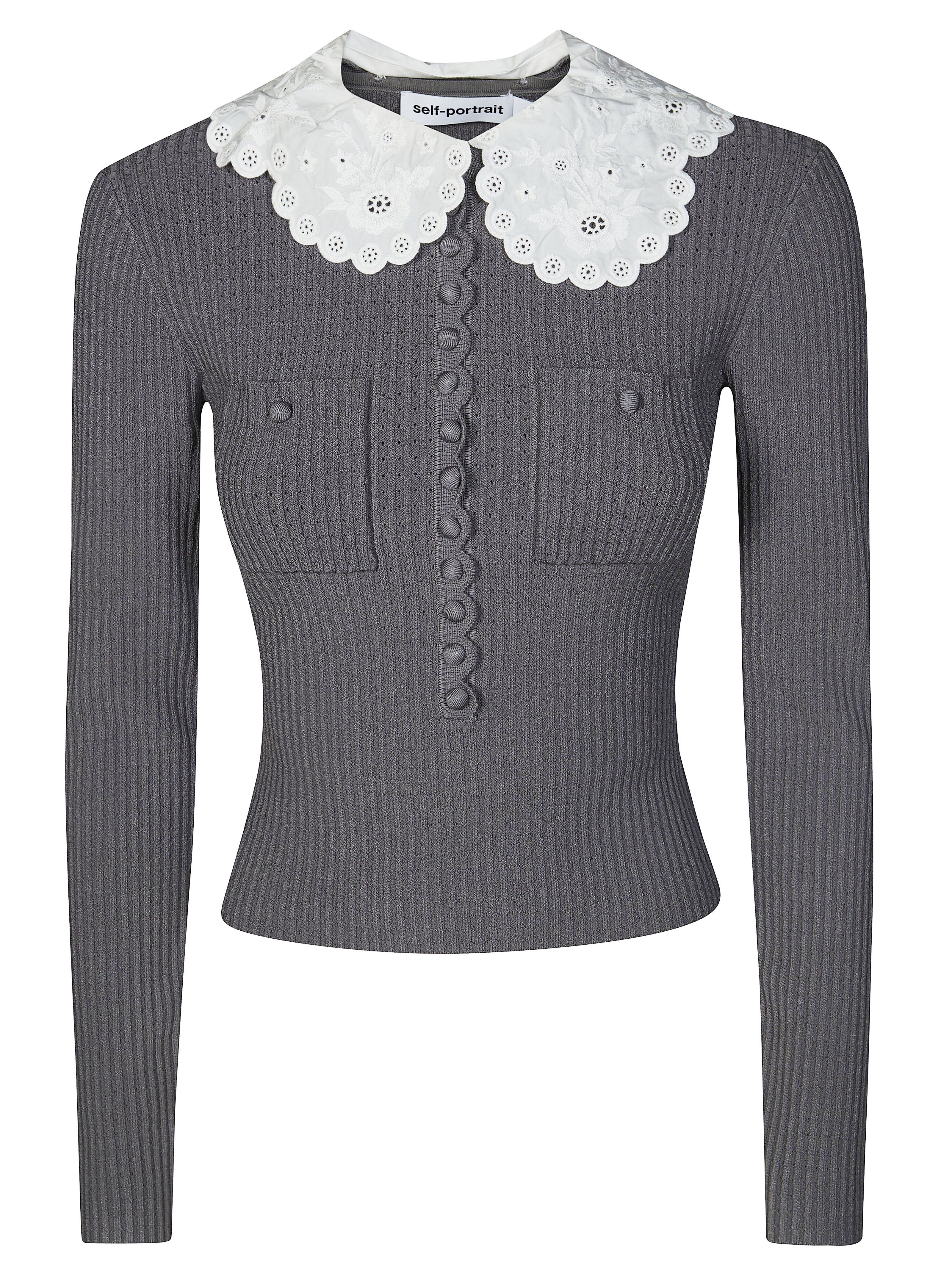 Self-portrait Maxi Collar Women's Sweater