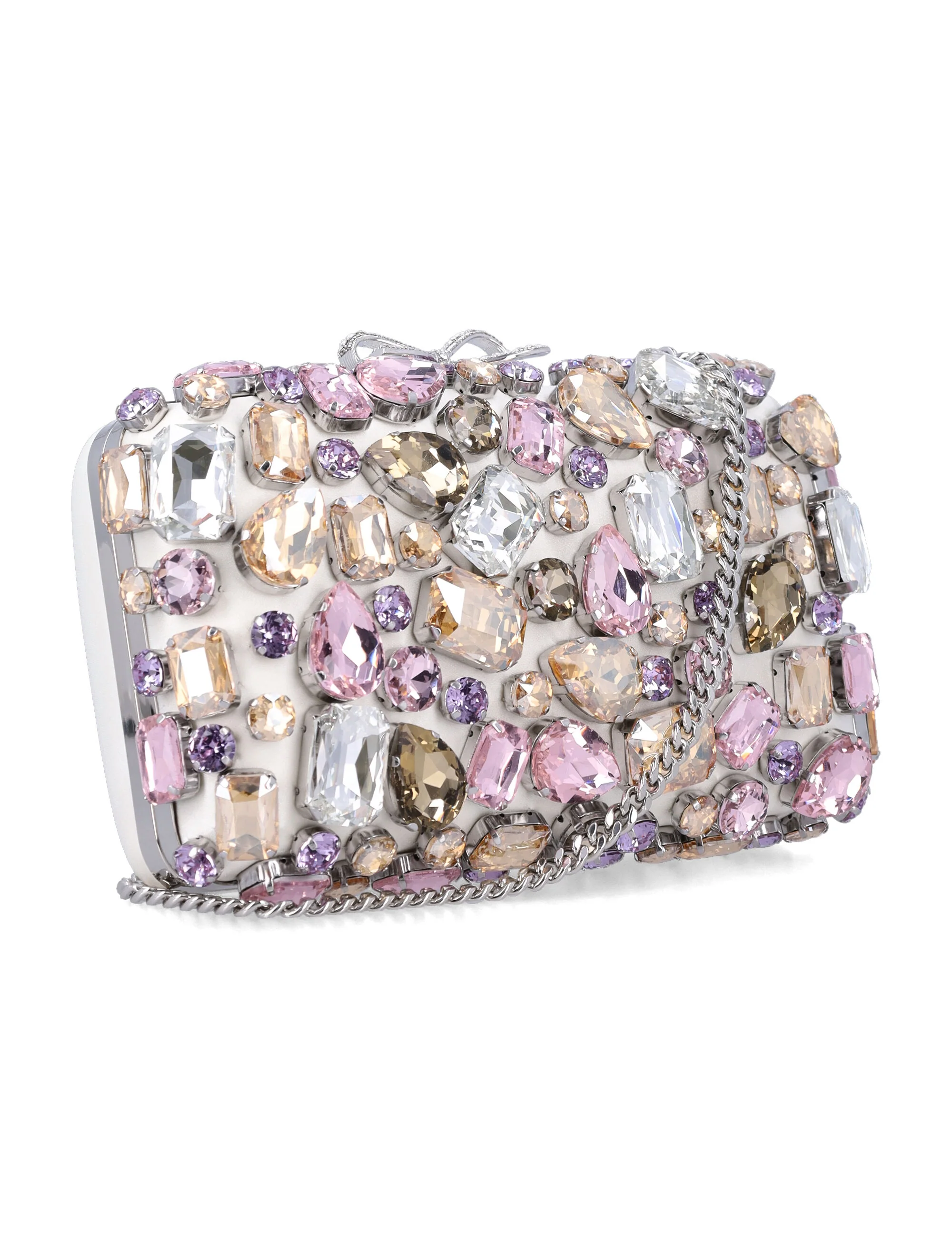 Self-portrait Mini Embellished Clutch with Signature Bow - Image 2