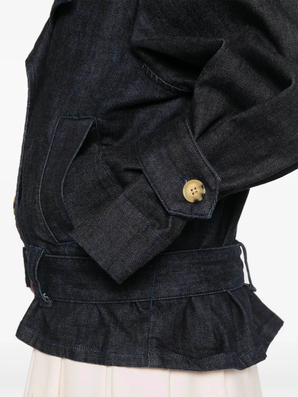 Self-portrait Oversized Jacket with Belt - Size 6 - Image 5