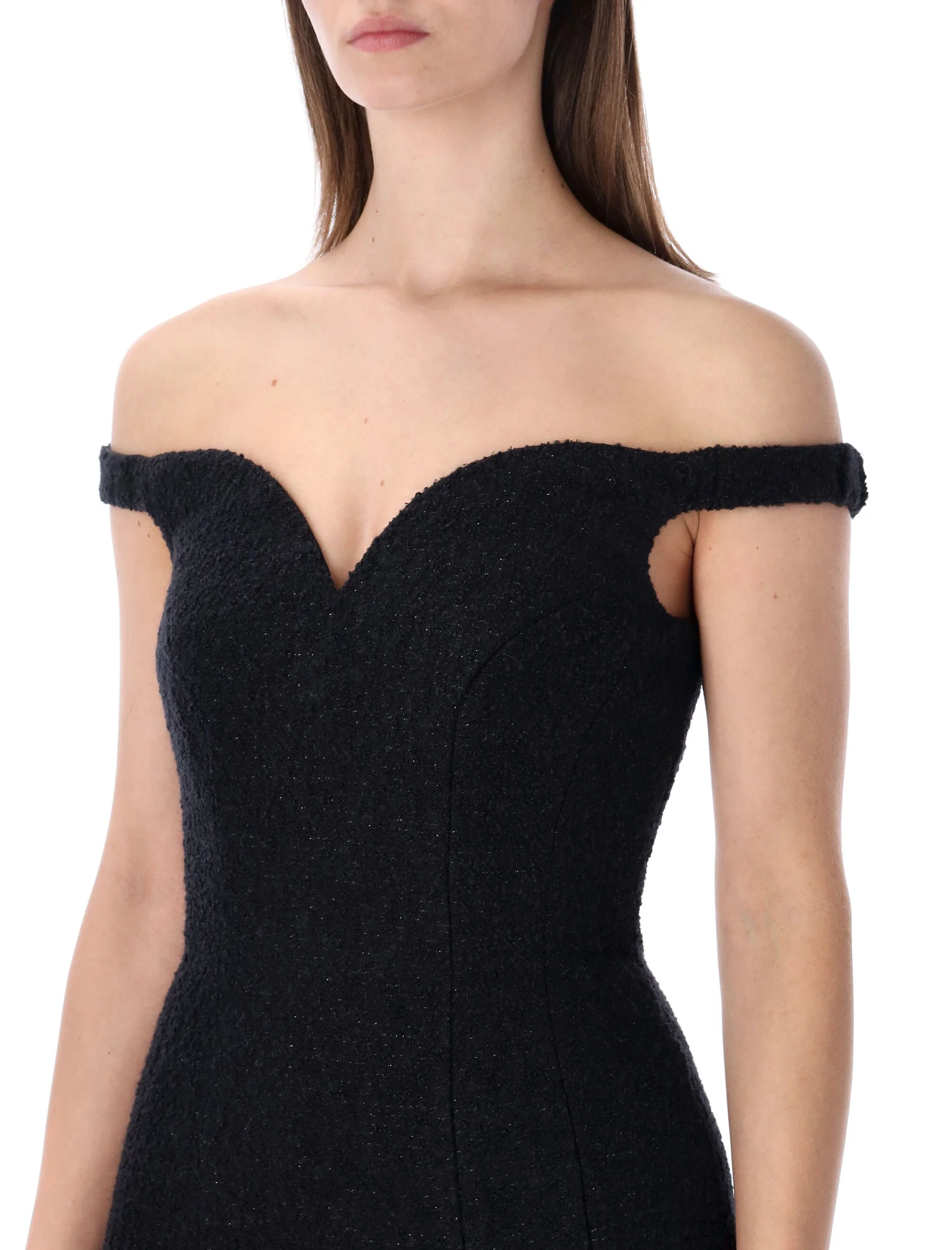 Self-portrait SELF PORTRAIT Boucle Mini Dress - Image 3