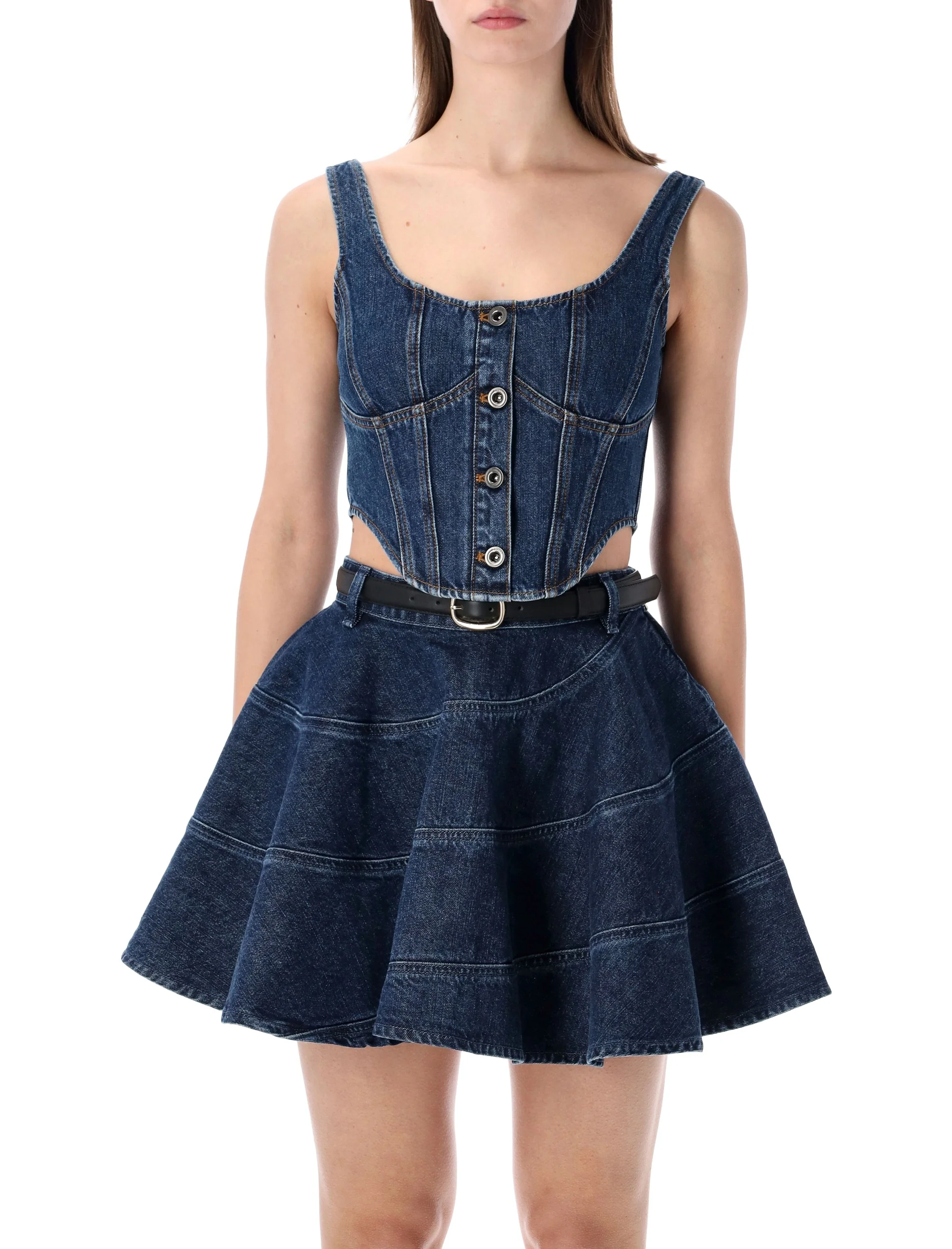 Self-portrait SELF PORTRAIT Wide Strap Corset Top - Image 2