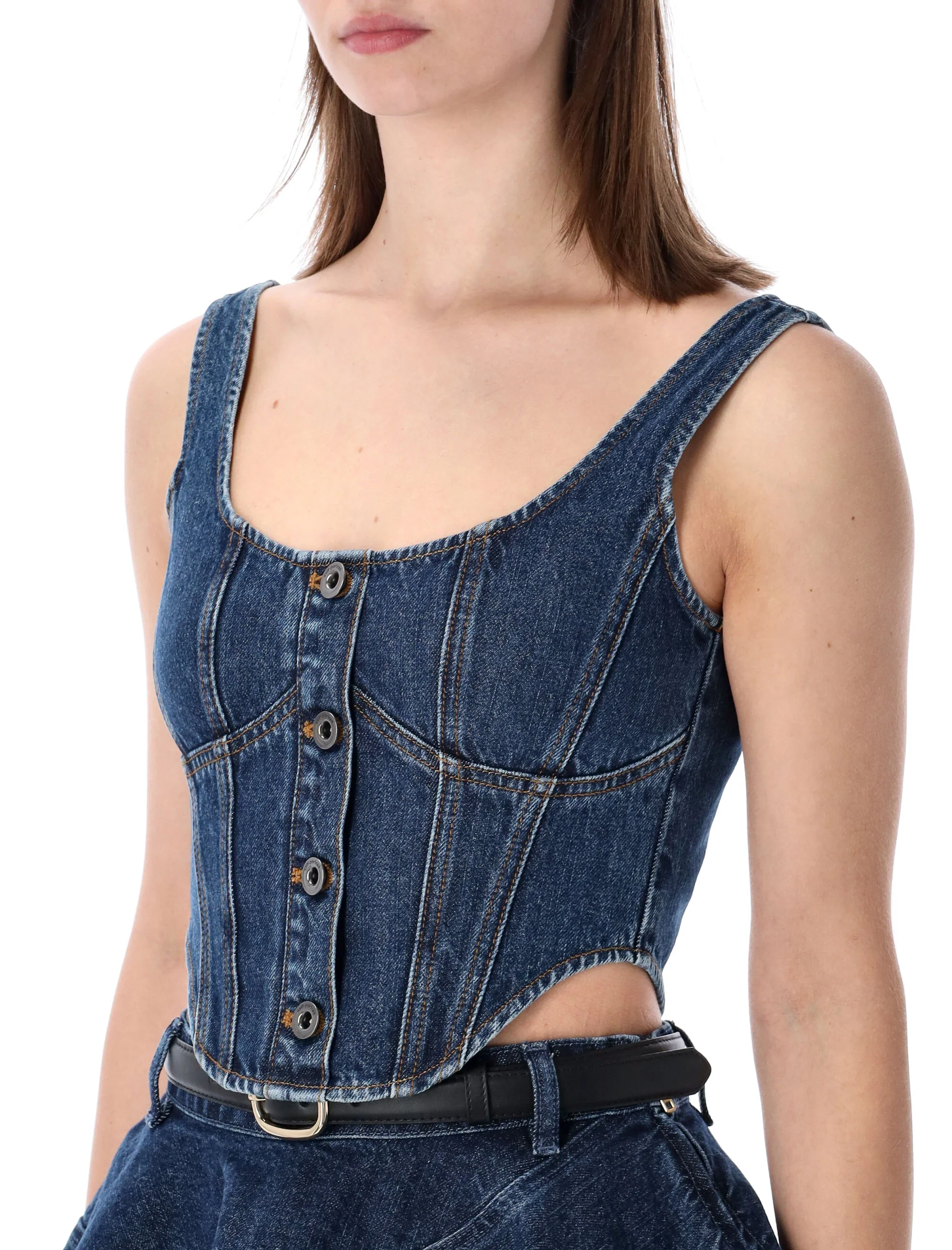Self-portrait SELF PORTRAIT Wide Strap Corset Top - Image 5