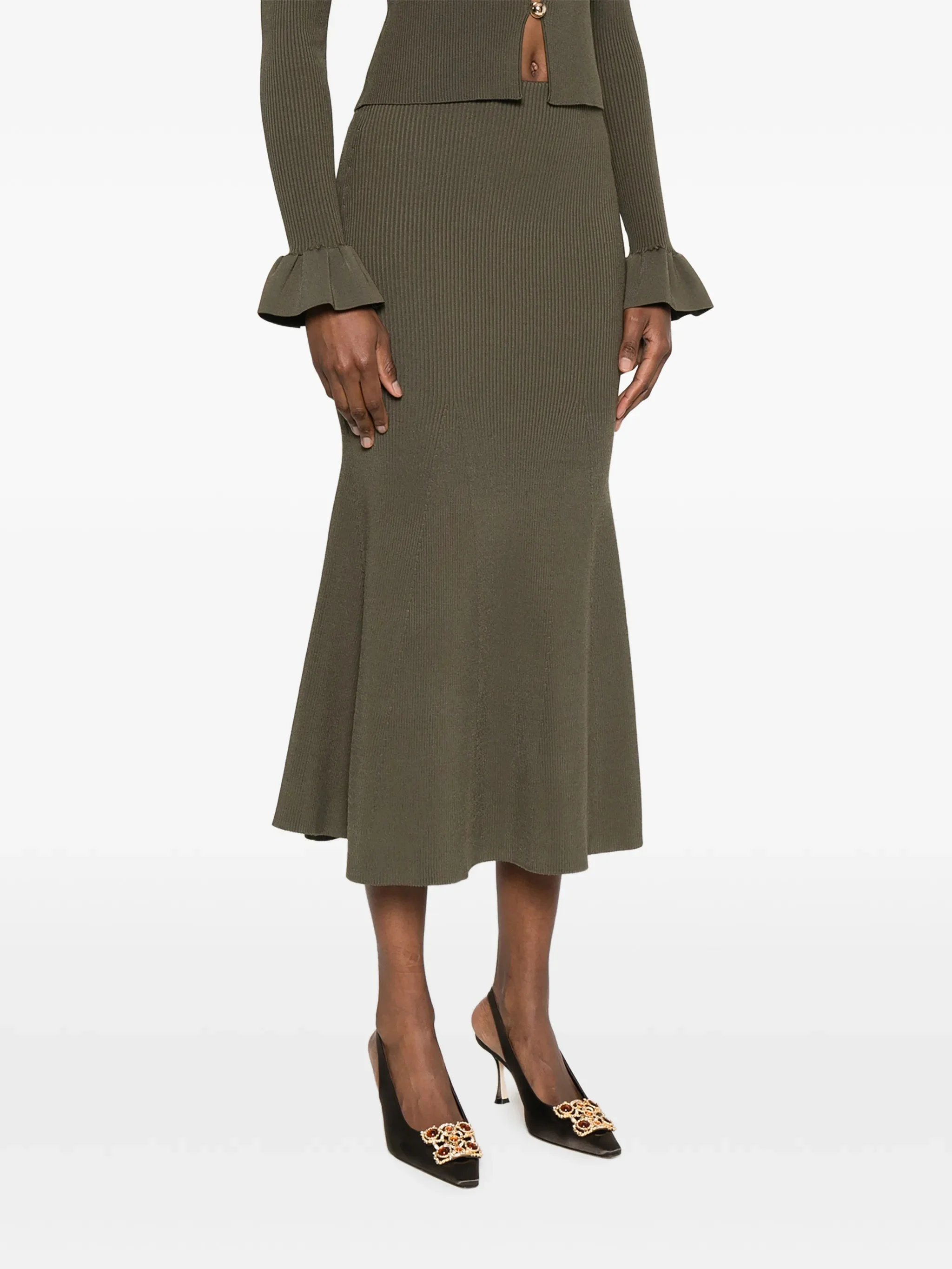 Self-portrait Sophisticated Mini Skirt with Tailored Hem Size S - Image 3