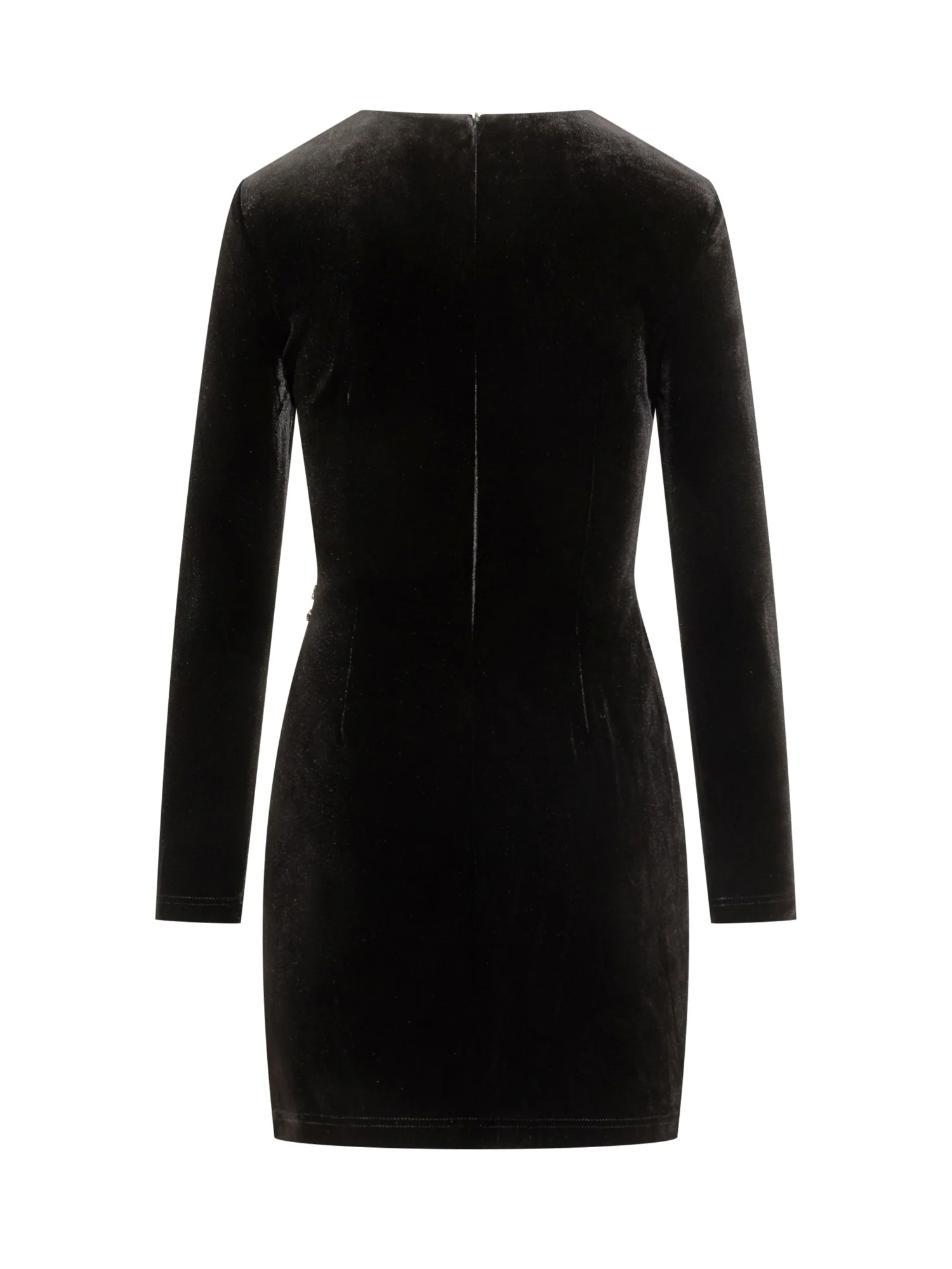 Self-portrait Suit Mini Draped Velvet Dress - Image 2