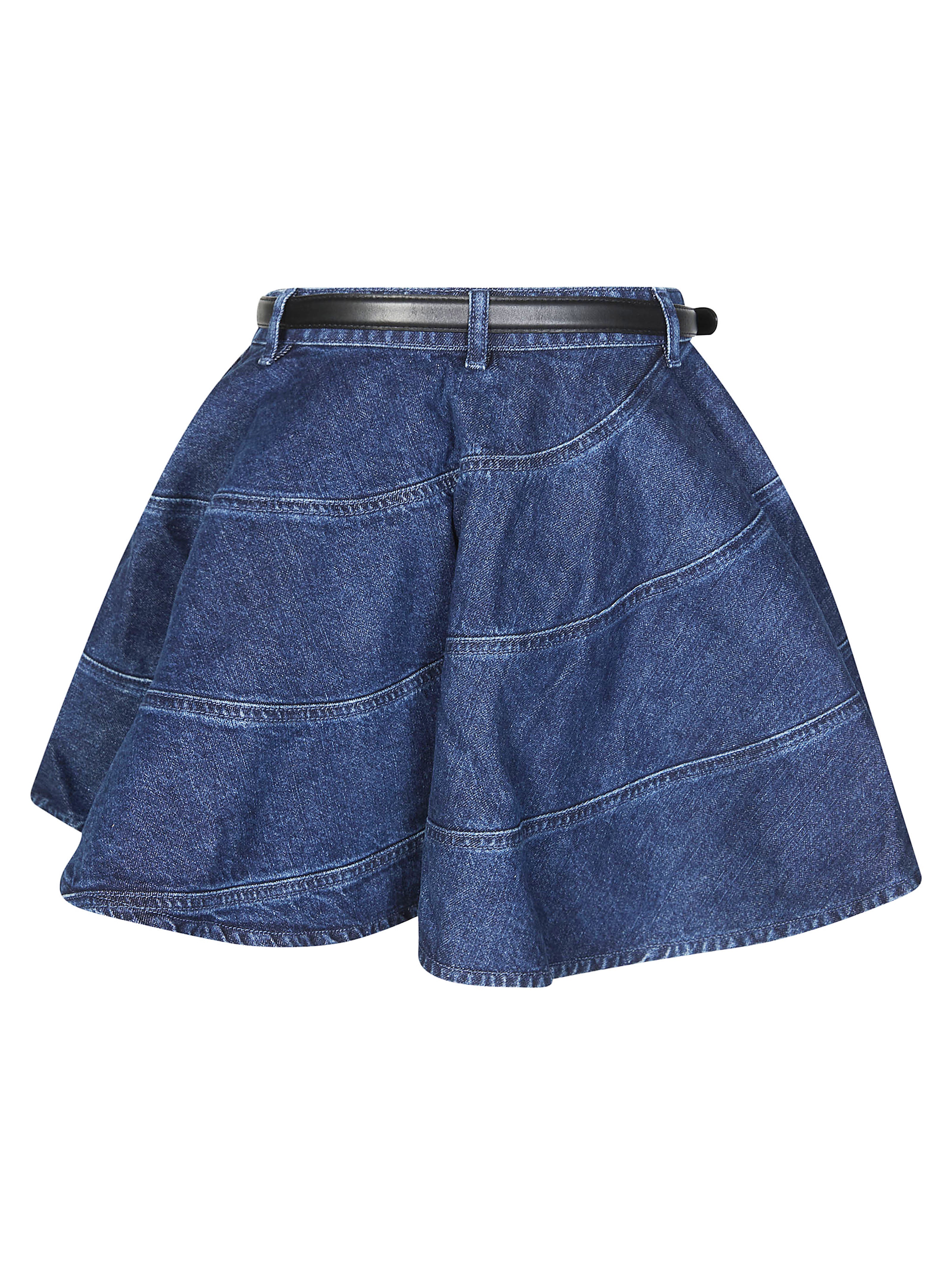 Self-portrait Women's A-Line Denim Midi Skirt - Image 2