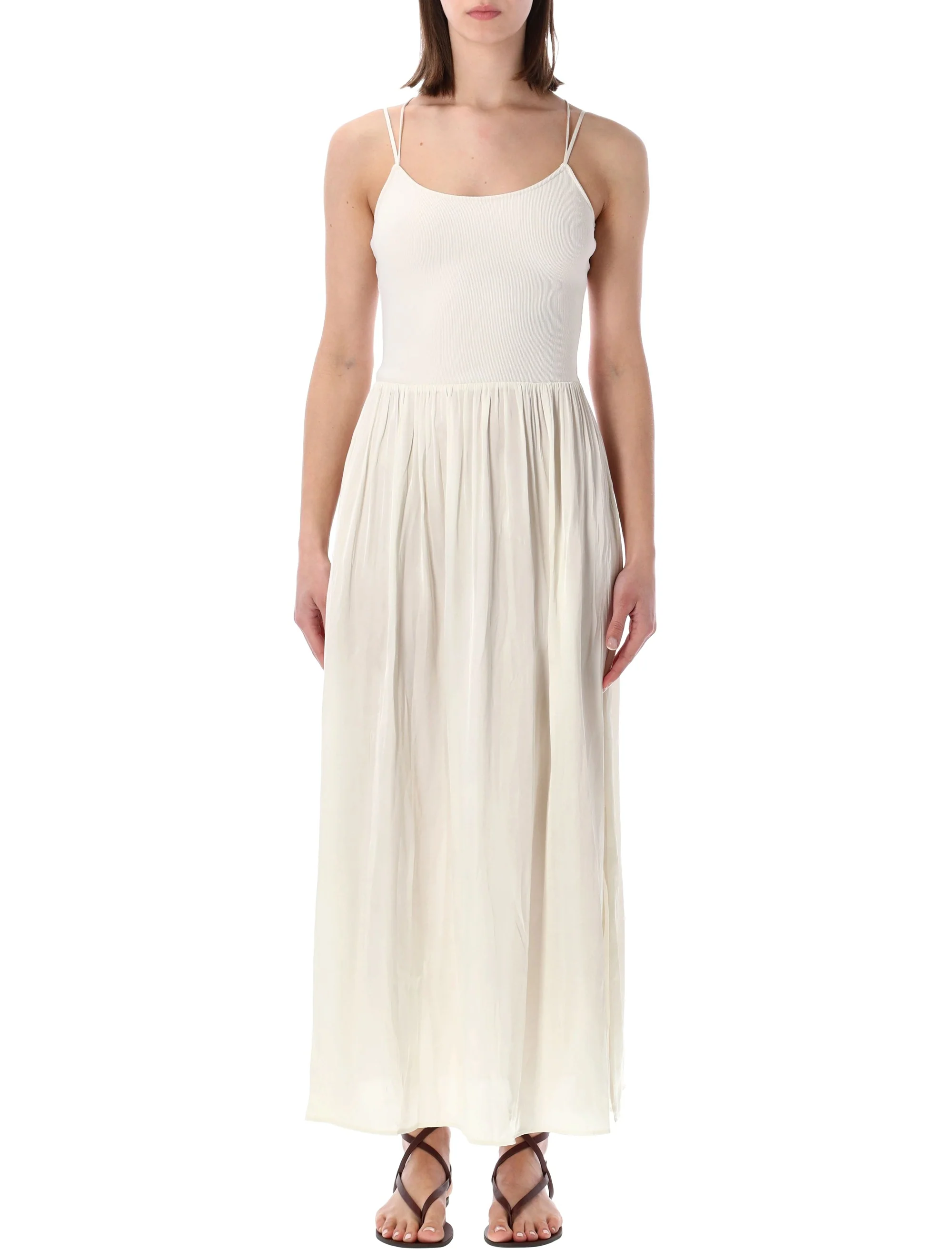 Sessun Fluid Feminine Mini Dress with Ballerina Straps