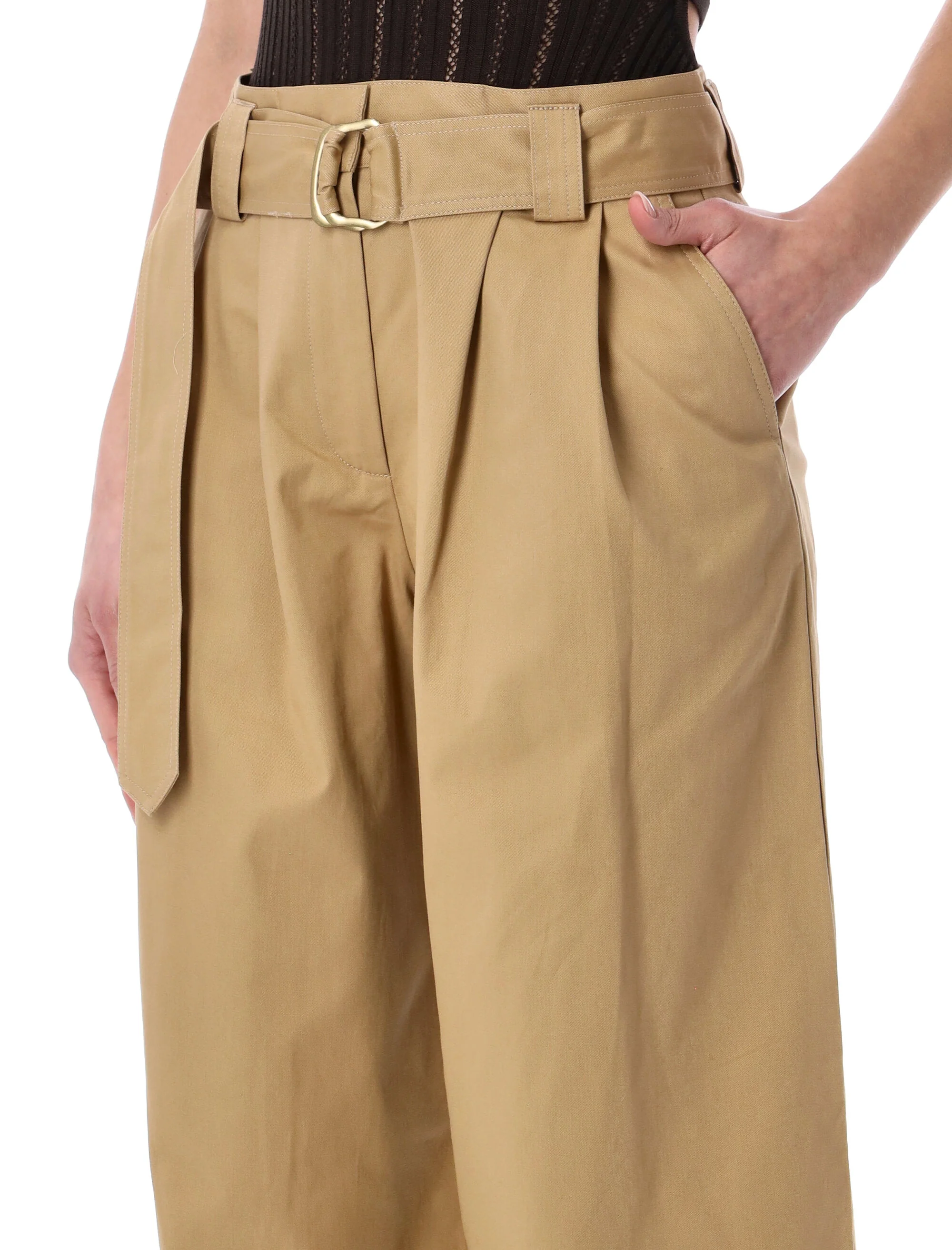 Sessun High-Rise Trousers with Removable Belt - Size 36 - Image 3
