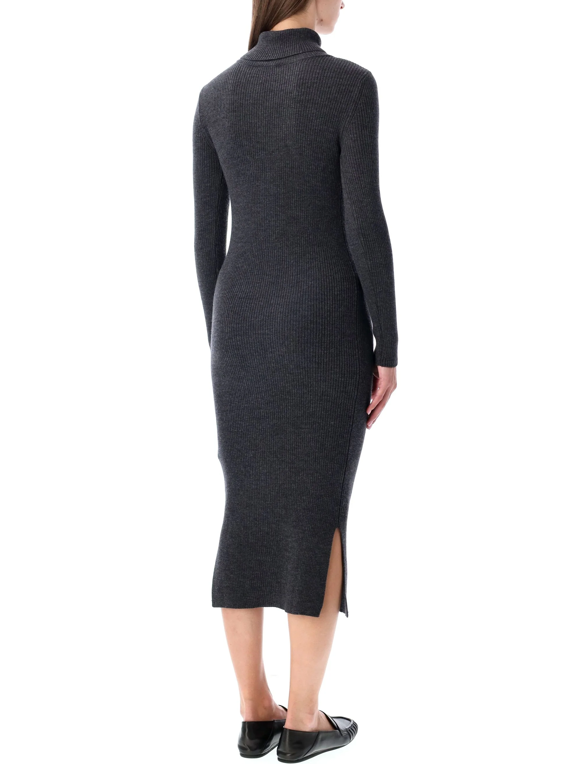 Sessun Refined Knit Midi Dress with Buttoned Front - Size S - Image 2