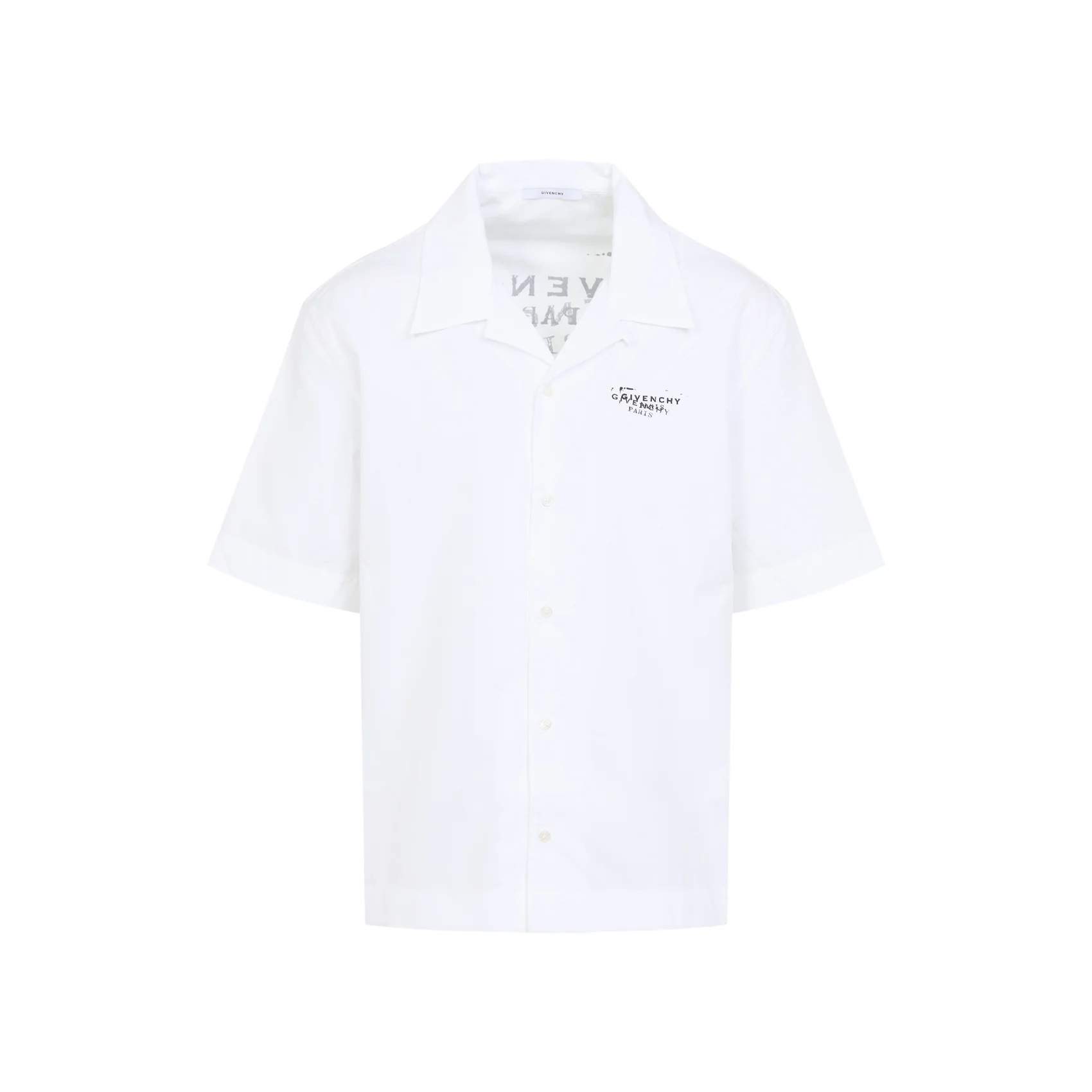 Shirt in Poplin with GIVENCHY Stamp Print - Image 2