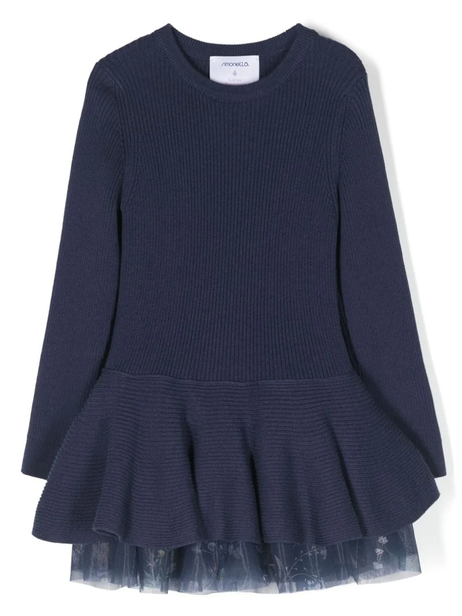 Simonetta Ruffled Mini Dress for Girls