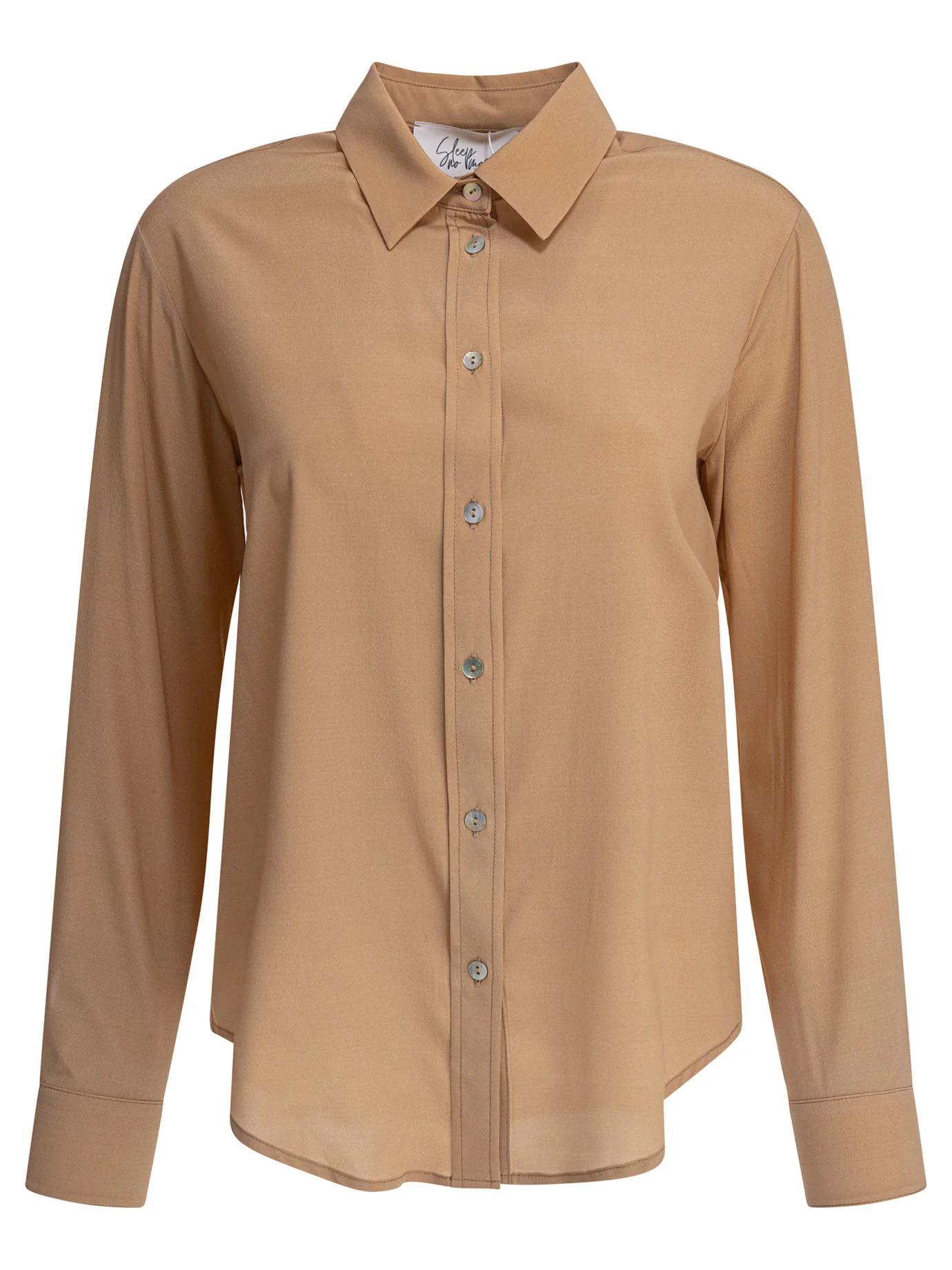 Sleep No More Elegant Silk Blend Mini Shirt for Women