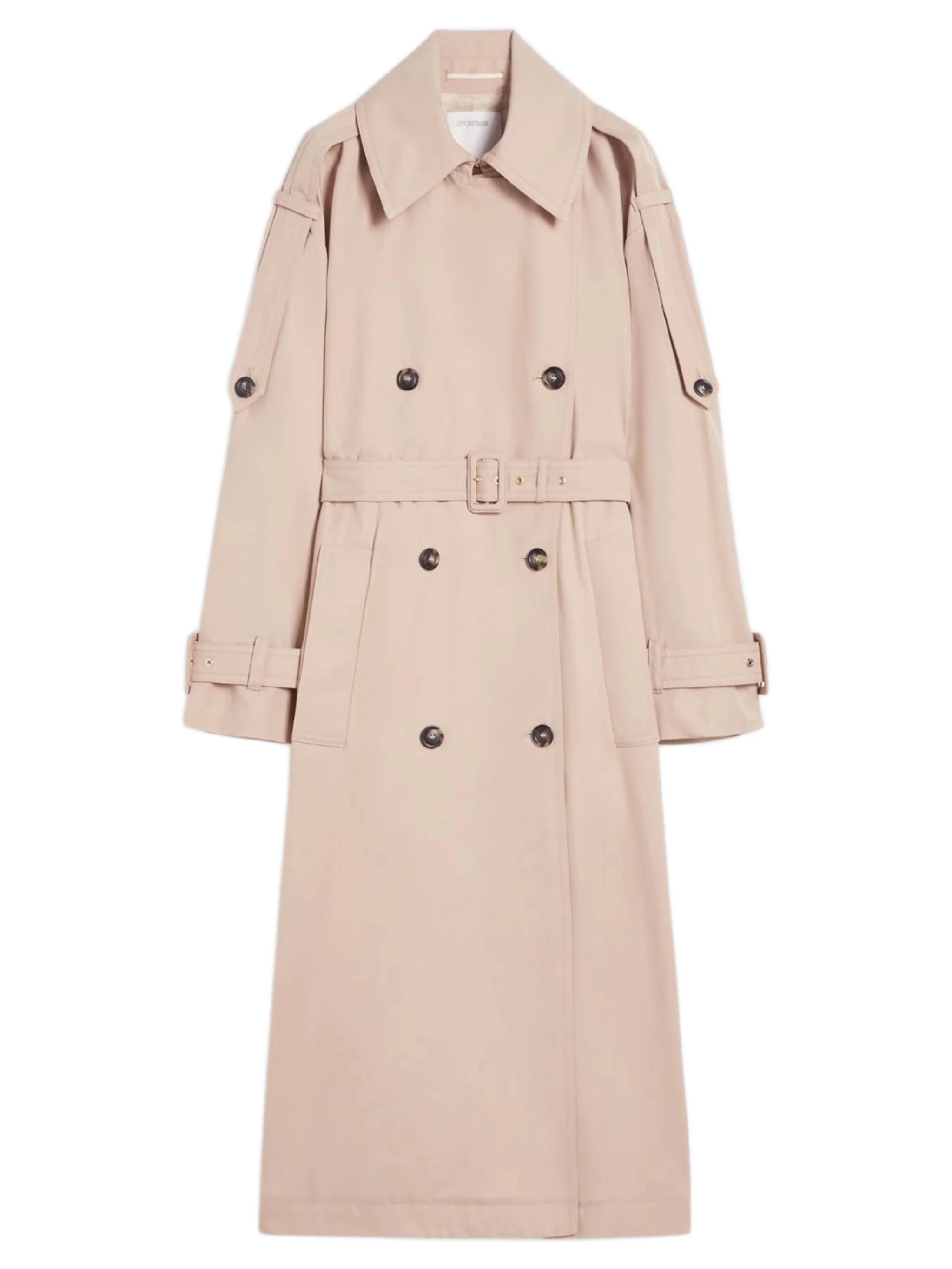Sportmax Double-Breasted Closure Jacket with Fabric Belt - Women's Size S