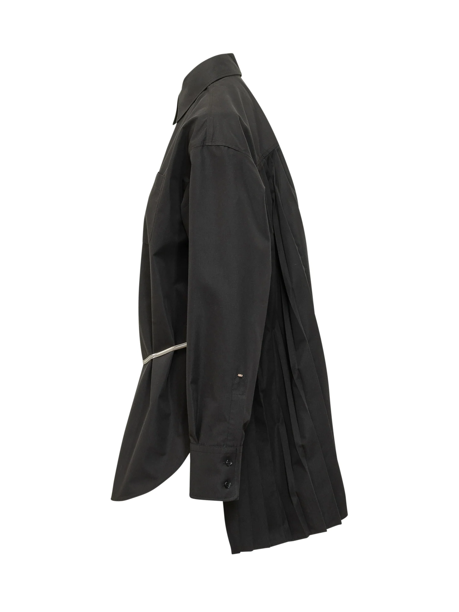 Sportmax Mini Casacca with Belt and Plissé for SS26 - Image 3